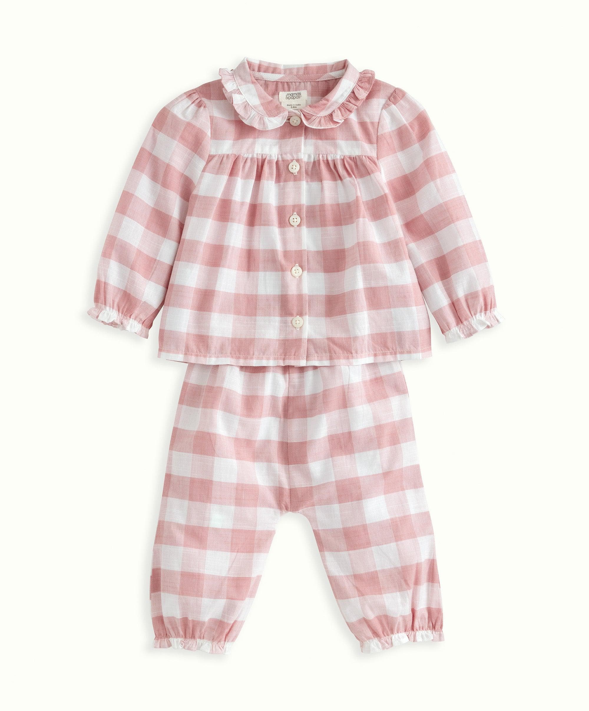 Gingham Pyjamas - Pink Checks - Image 3