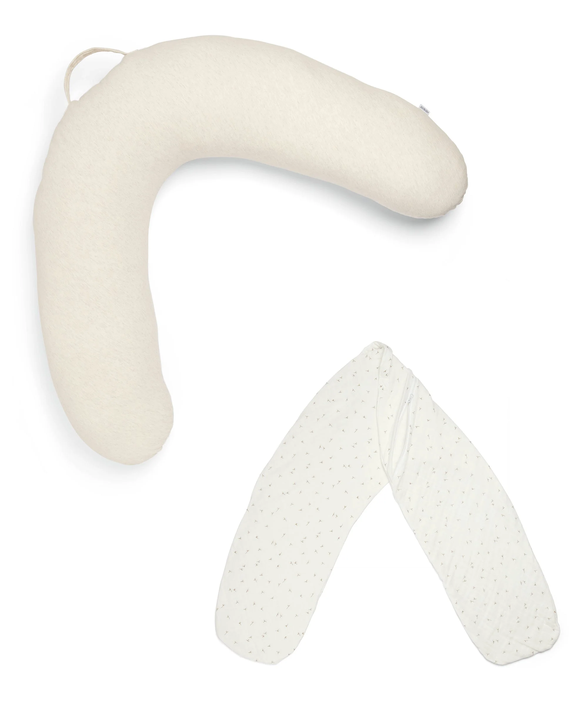 Pregnancy & Nursing Pillow & Cover Bundle - Oatmeal
