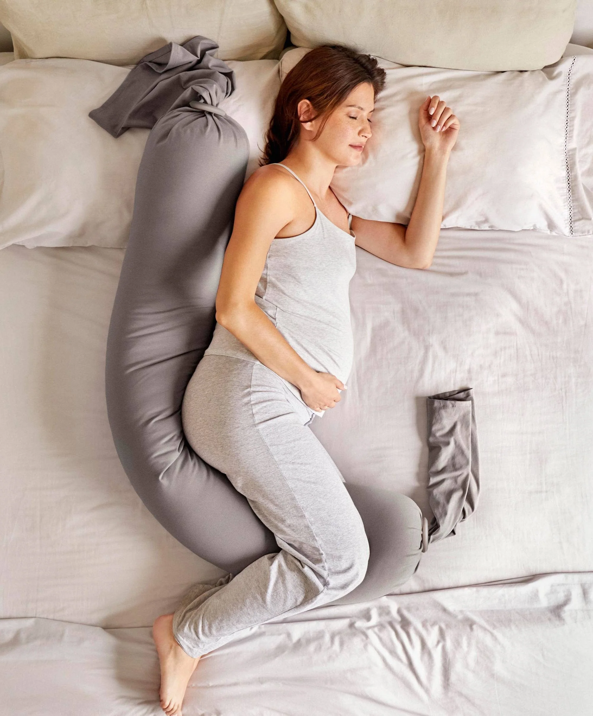 bbhugme Pregnancy Pillow Kit - Stone - Image 6