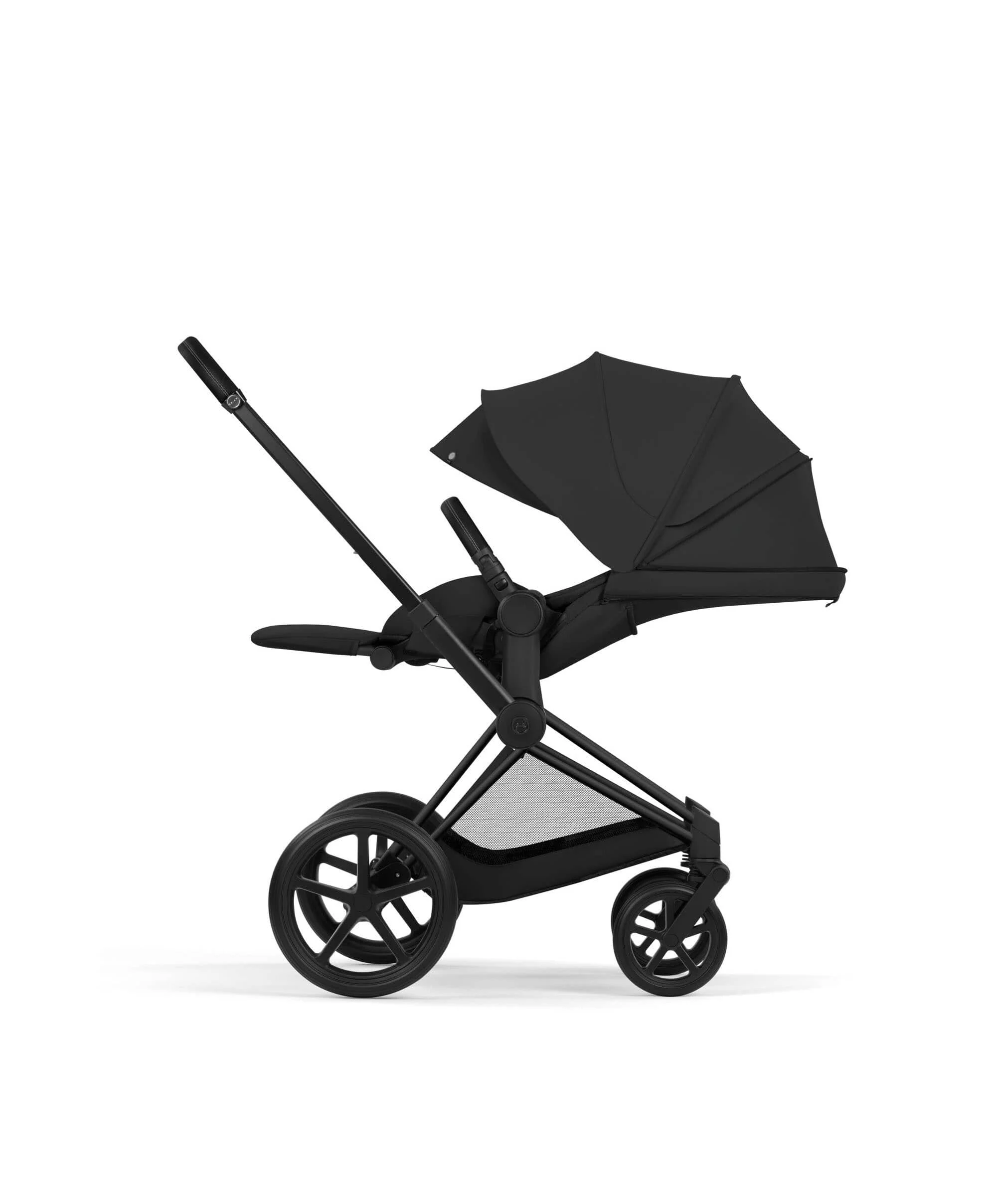Cybex Priam Pushchair & Carrycot Bundle with Cybex Cloud T i-Size Rotating Baby Car Seat & Base - Sepia Black - Image 4