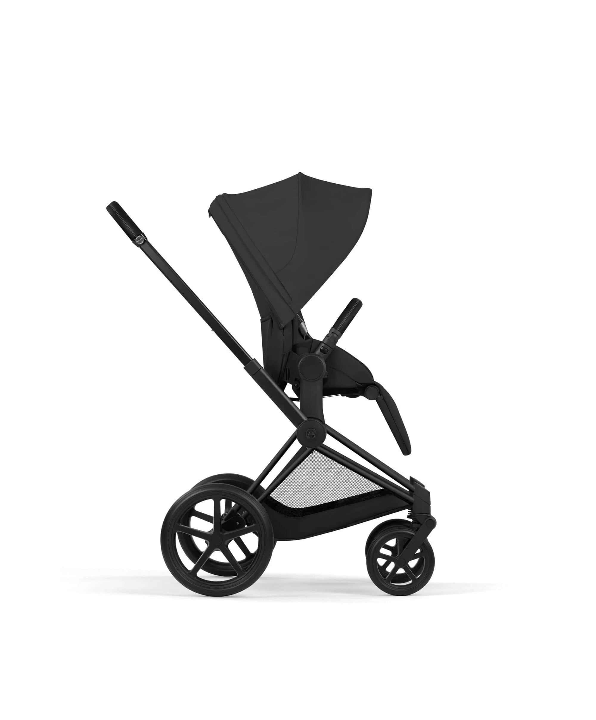 Cybex Priam Pushchair & Carrycot Bundle with Cybex Cloud T i-Size Rotating Baby Car Seat & Base - Sepia Black - Image 5