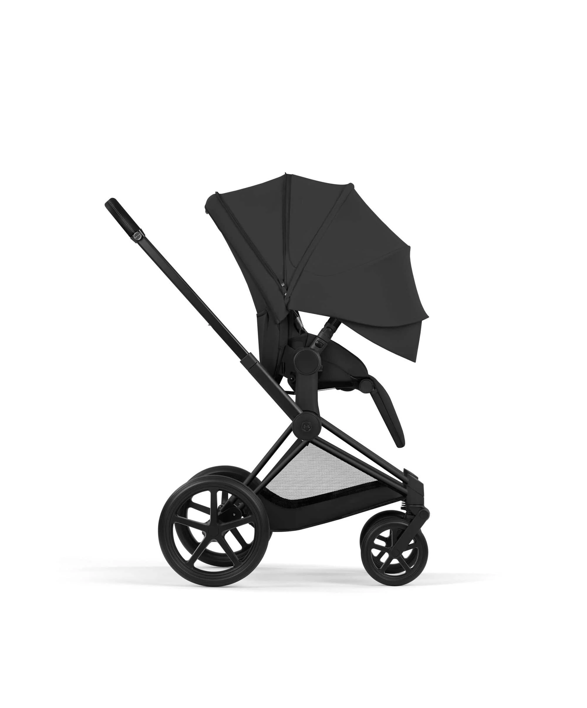 Cybex Priam Pushchair & Carrycot Bundle with Cybex Cloud T i-Size Rotating Baby Car Seat & Base - Sepia Black - Image 6