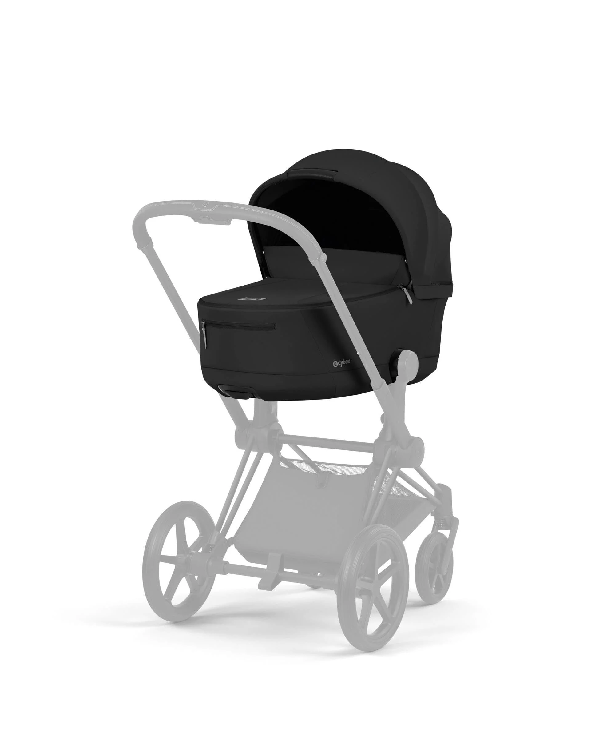Cybex Priam Pushchair & Carrycot Bundle with Cybex Cloud T i-Size Rotating Baby Car Seat & Base - Sepia Black - Image 9