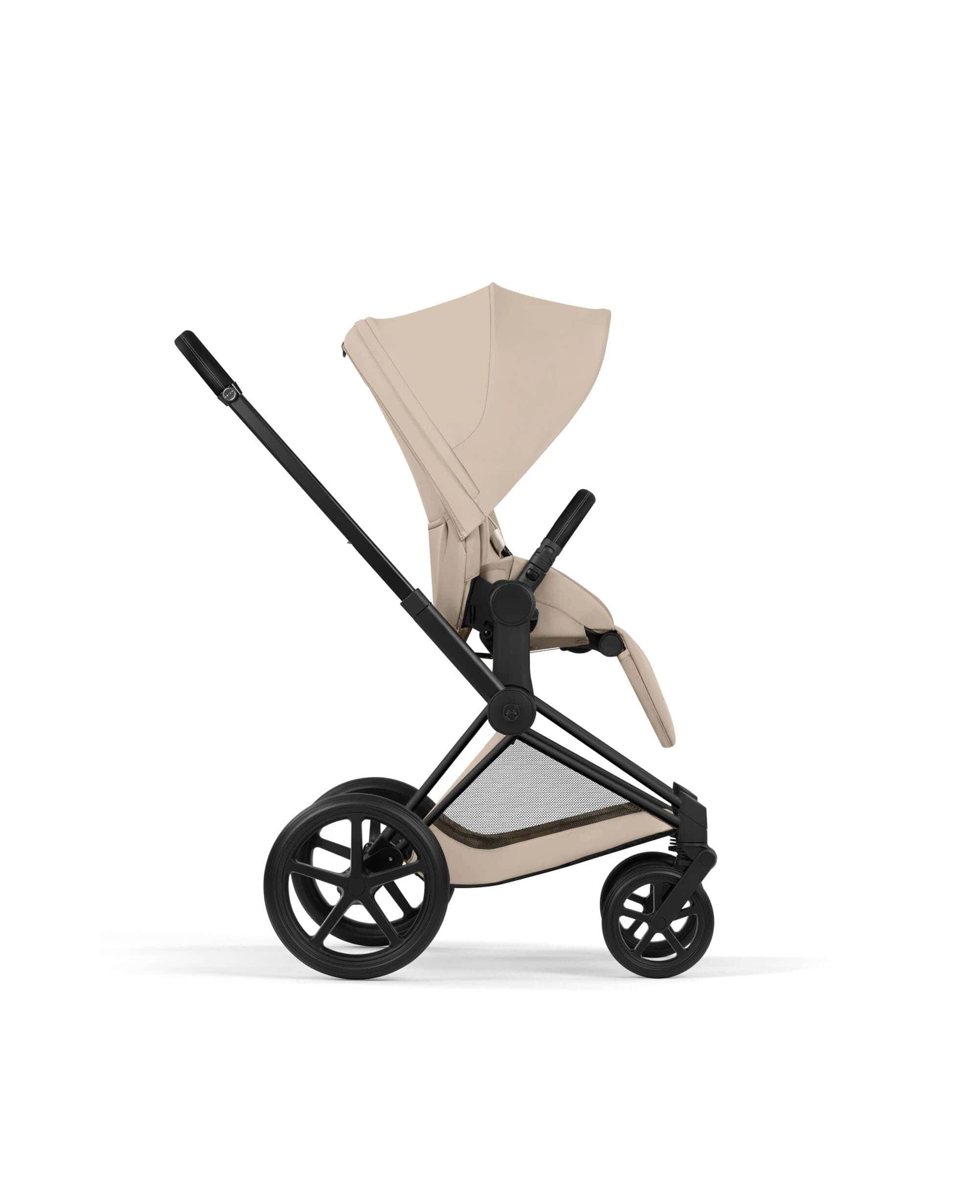 Cybex Priam Pushchair & Carry Cot Bundle With Cybex Cloud T Plus Car Seat & Base - Cozy Beige - Image 3