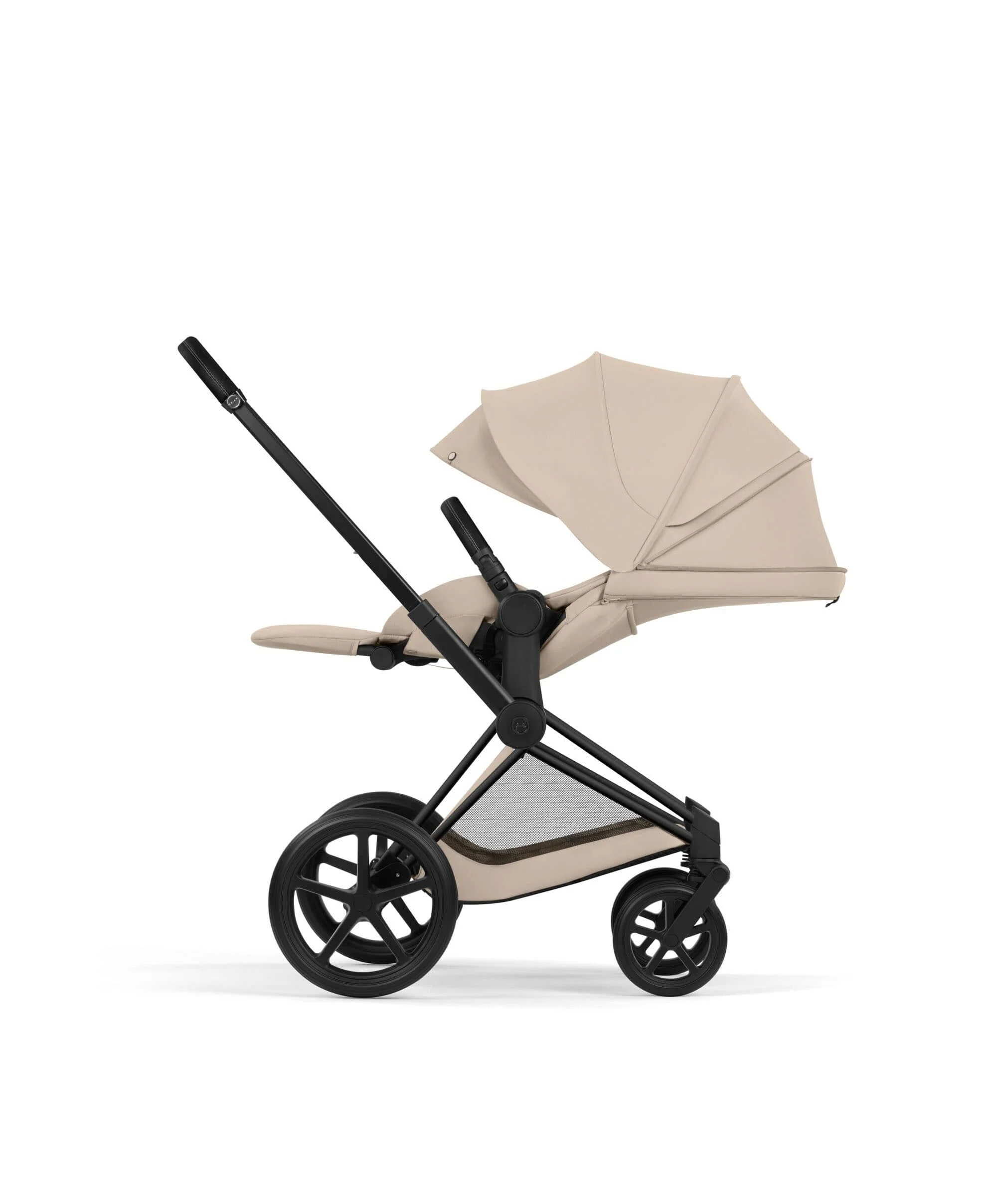 Cybex Priam Ultimate Pushchair Bundle With Cybex Cloud T Plus - Black/Cozy Beige - Image 6