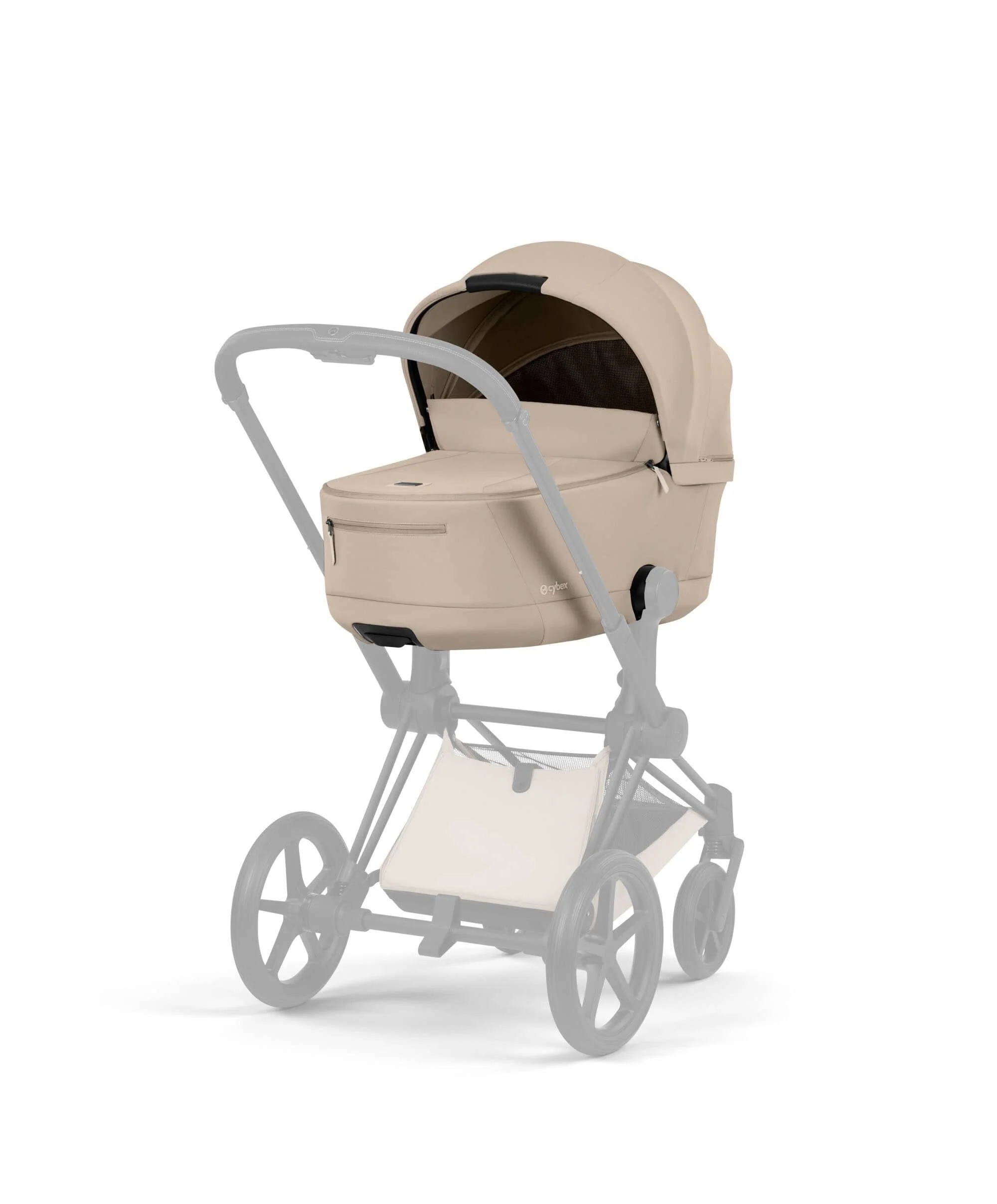 Cybex Priam Ultimate Pushchair Bundle With Cybex Cloud T Plus & Cybex Sirona T I-Size Plus Car Seat & Base - Black/Cozy Beige - Image 9