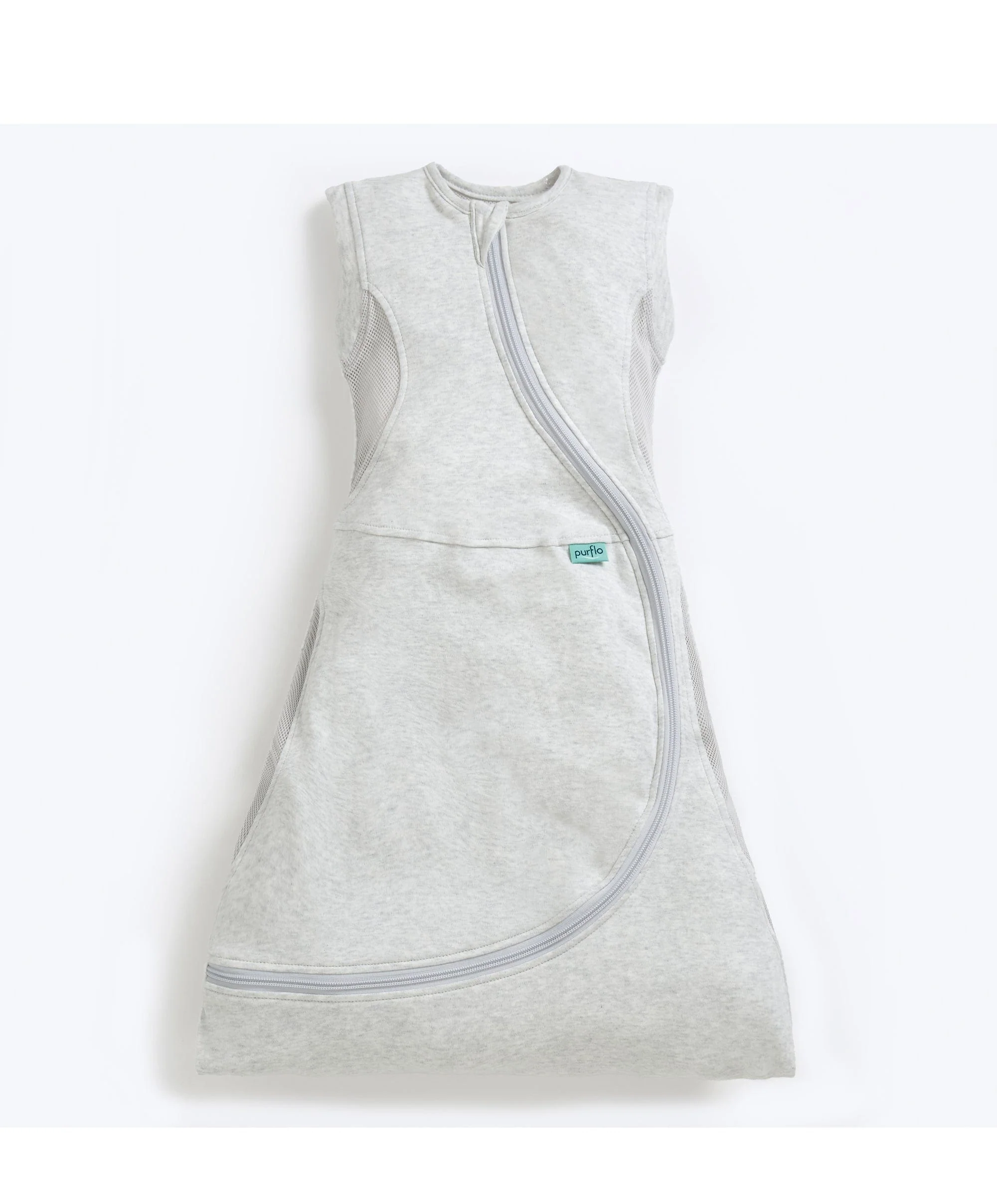 Purflo Cuddle to Sleep Bag 3-12 Months (0.5 Tog) - Minimal Grey - Image 5