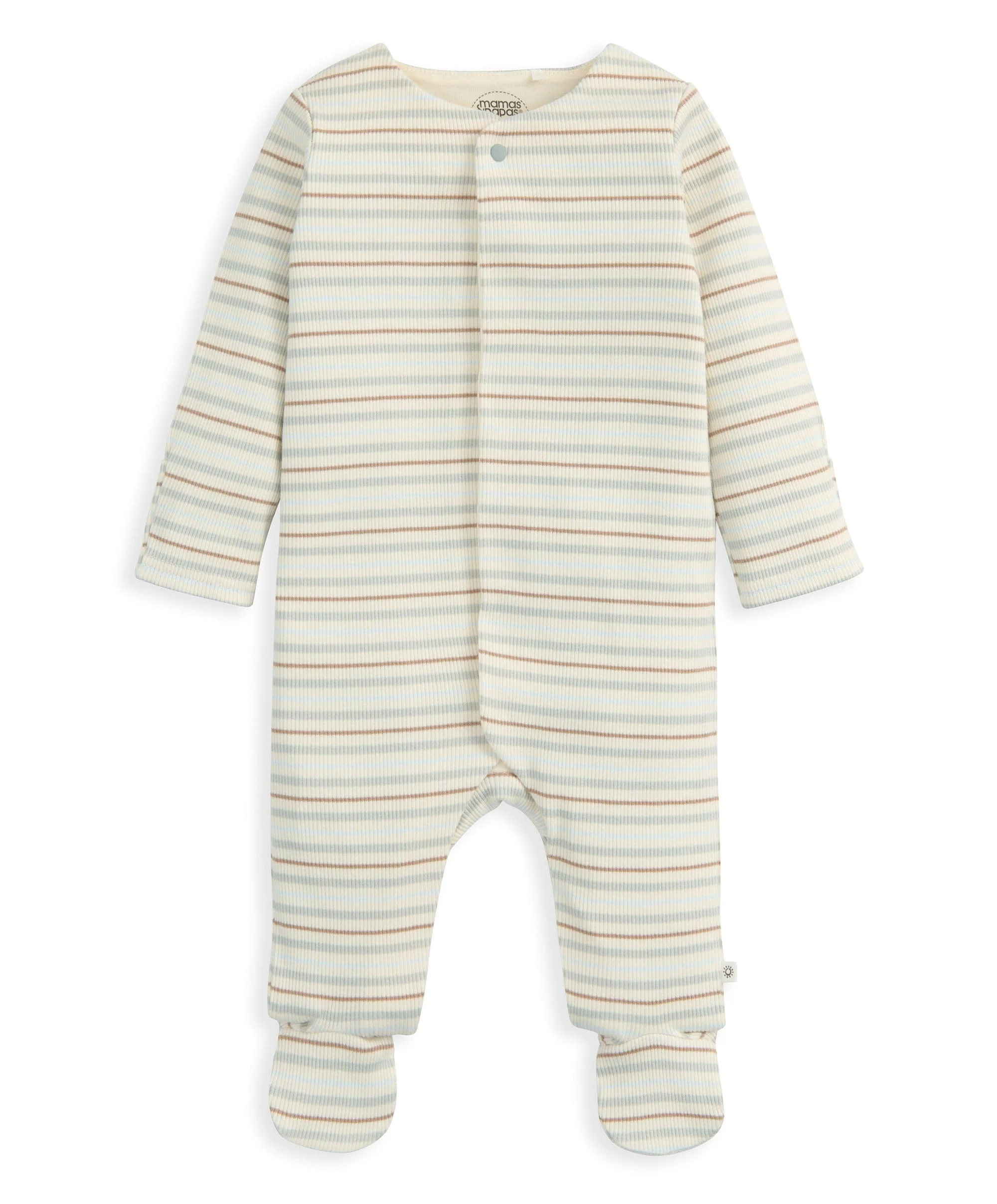 Ribbed Stripe Sleepsuit - Image 4