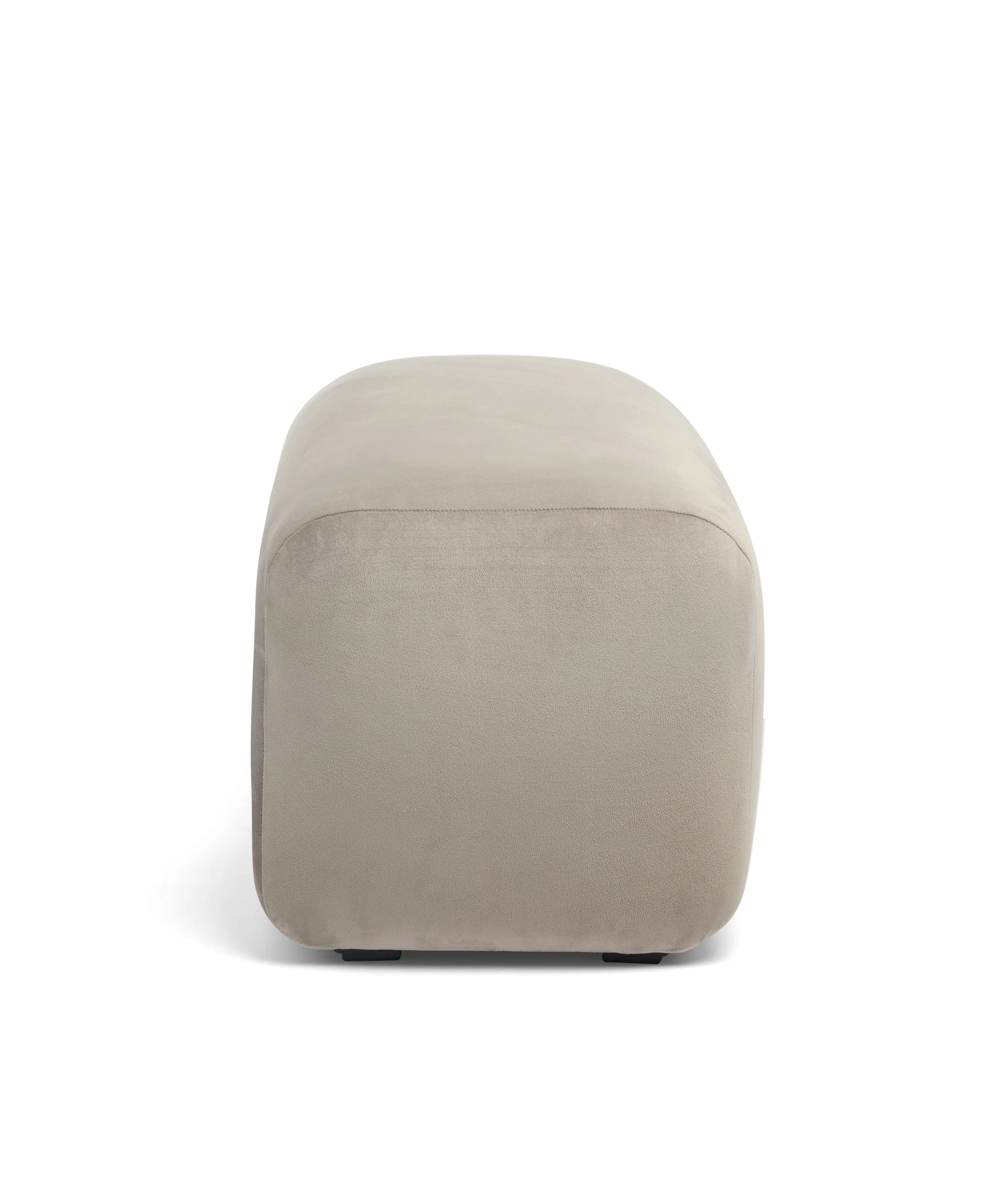 Royton Footstool - Stone Velvet - Image 3