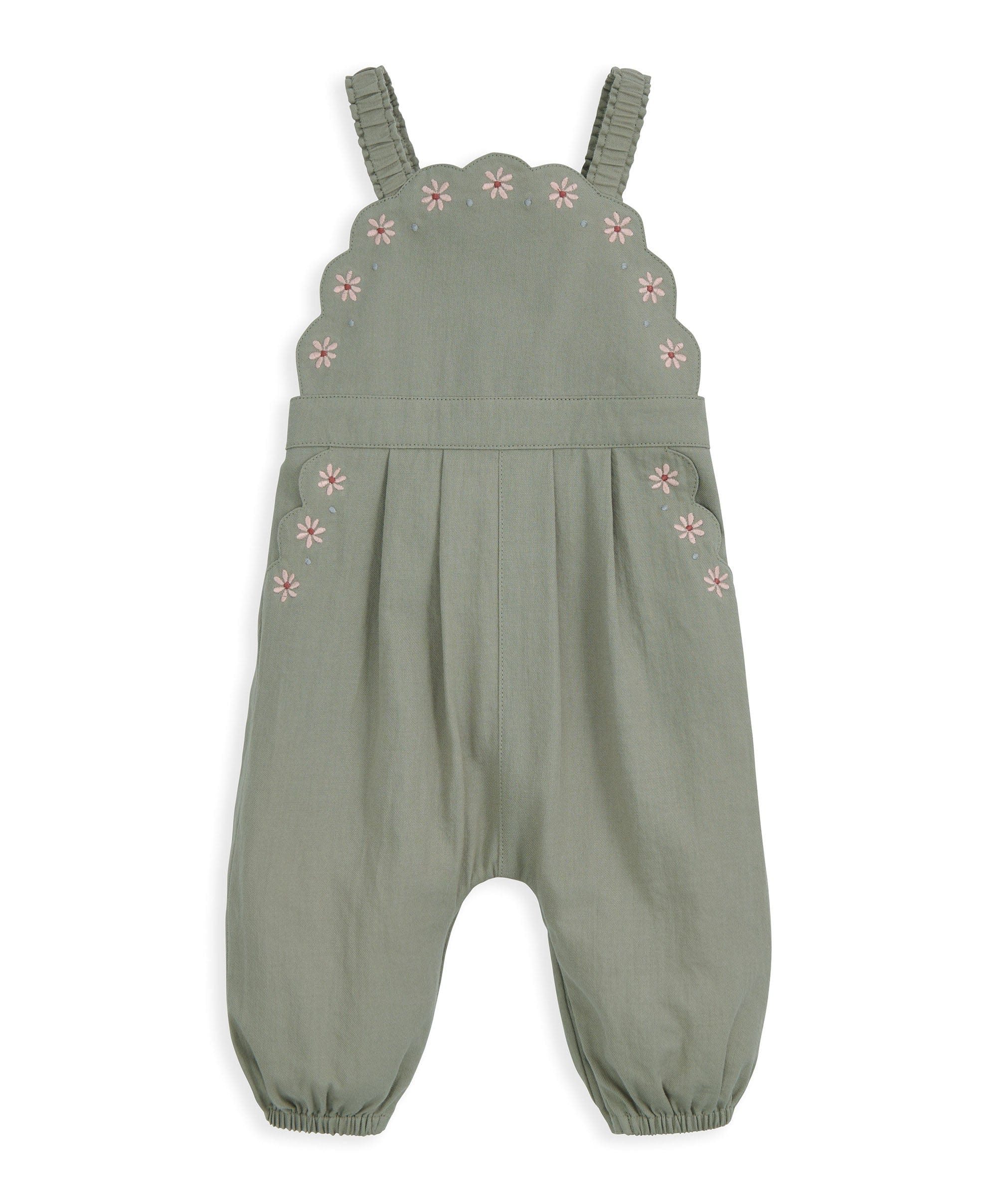Scalloped Dungarees & Headband Set - Image 2
