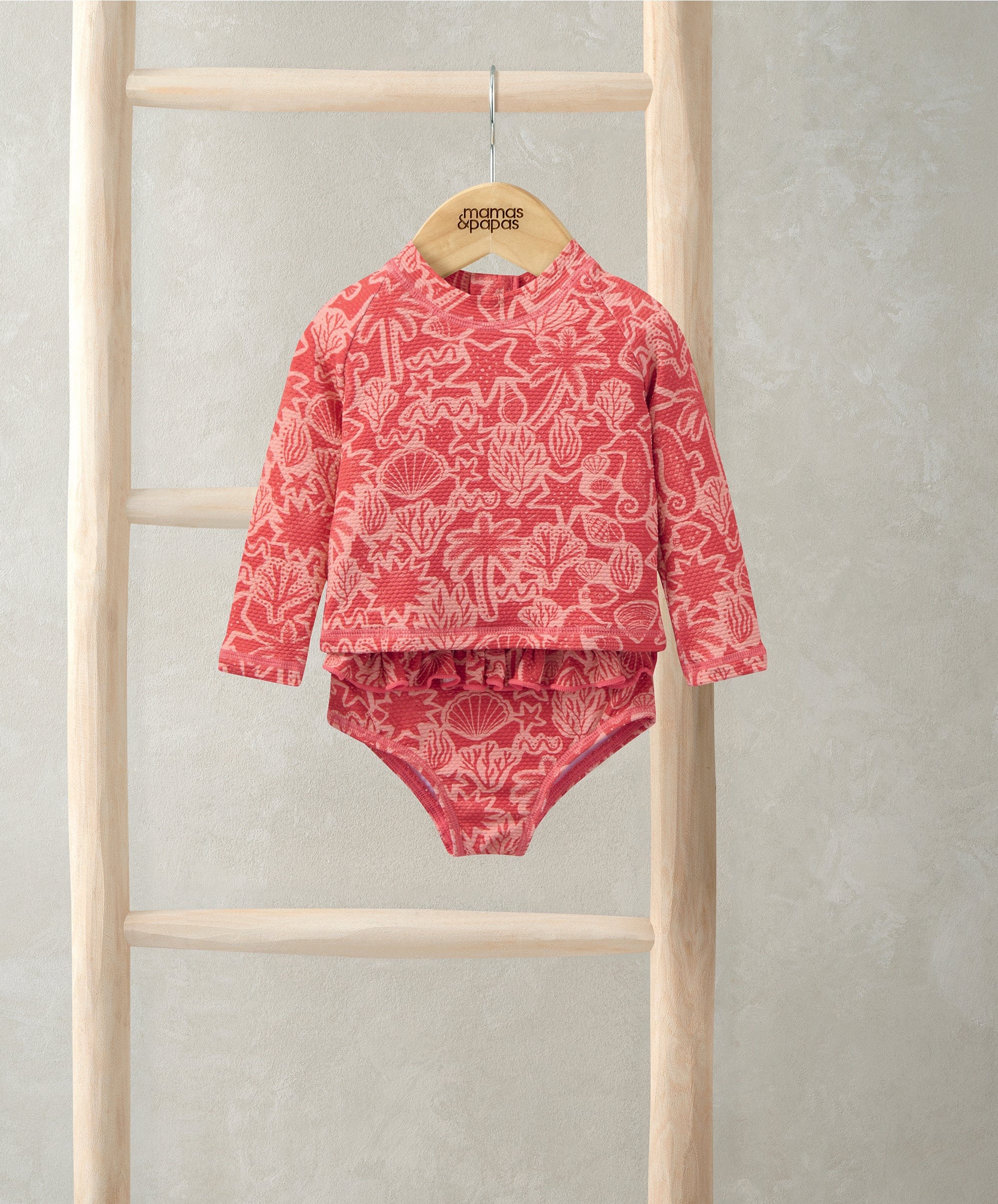 Seahorse Long Sleeve Swim Top and Bottoms
