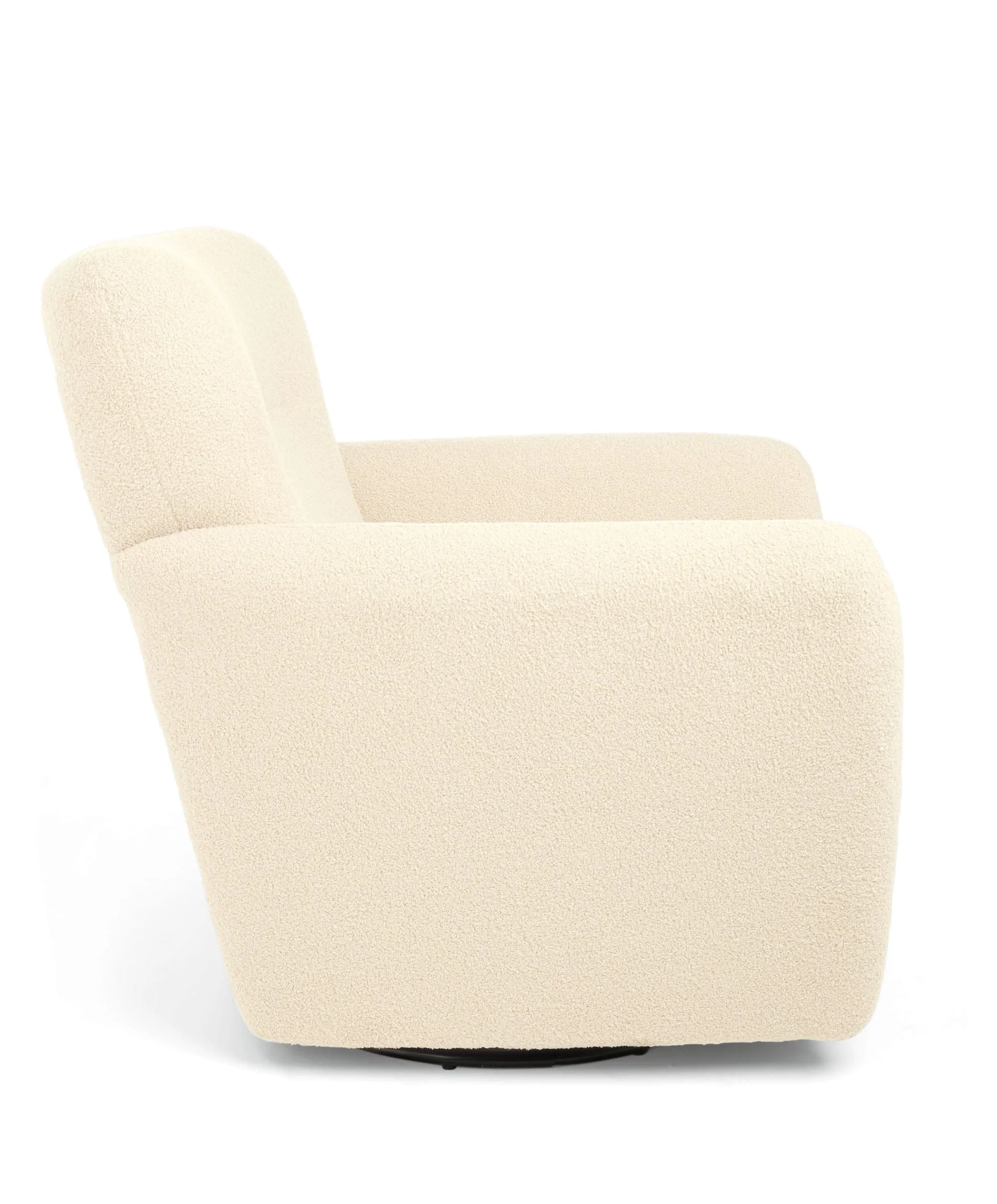 Settle Swivel Nursing Chair - Off White Boucle - Image 4