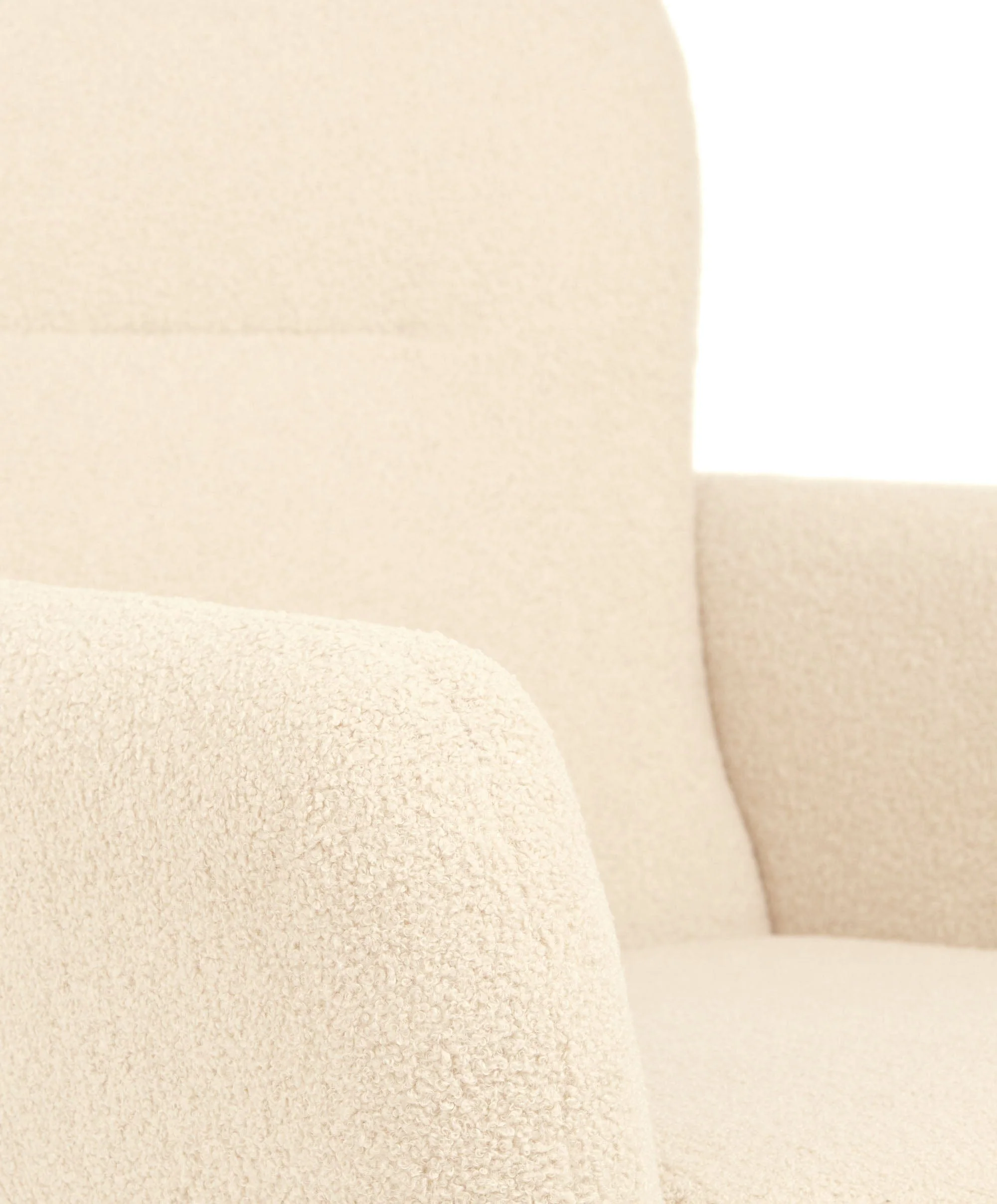 Settle Swivel Nursing Chair - Off White Boucle - Image 6