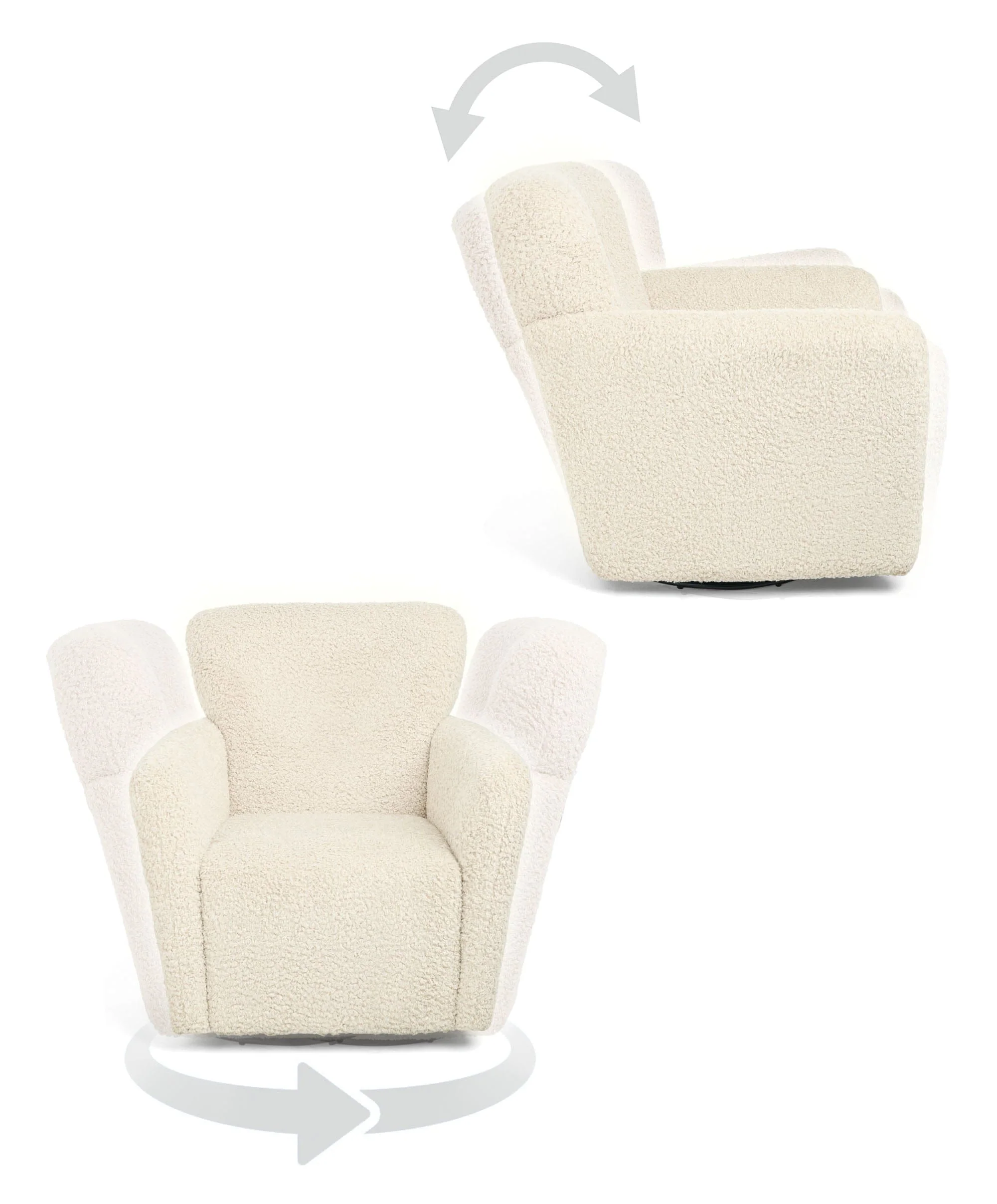 Settle Nursing Chair - Snow Teddy - Image 4