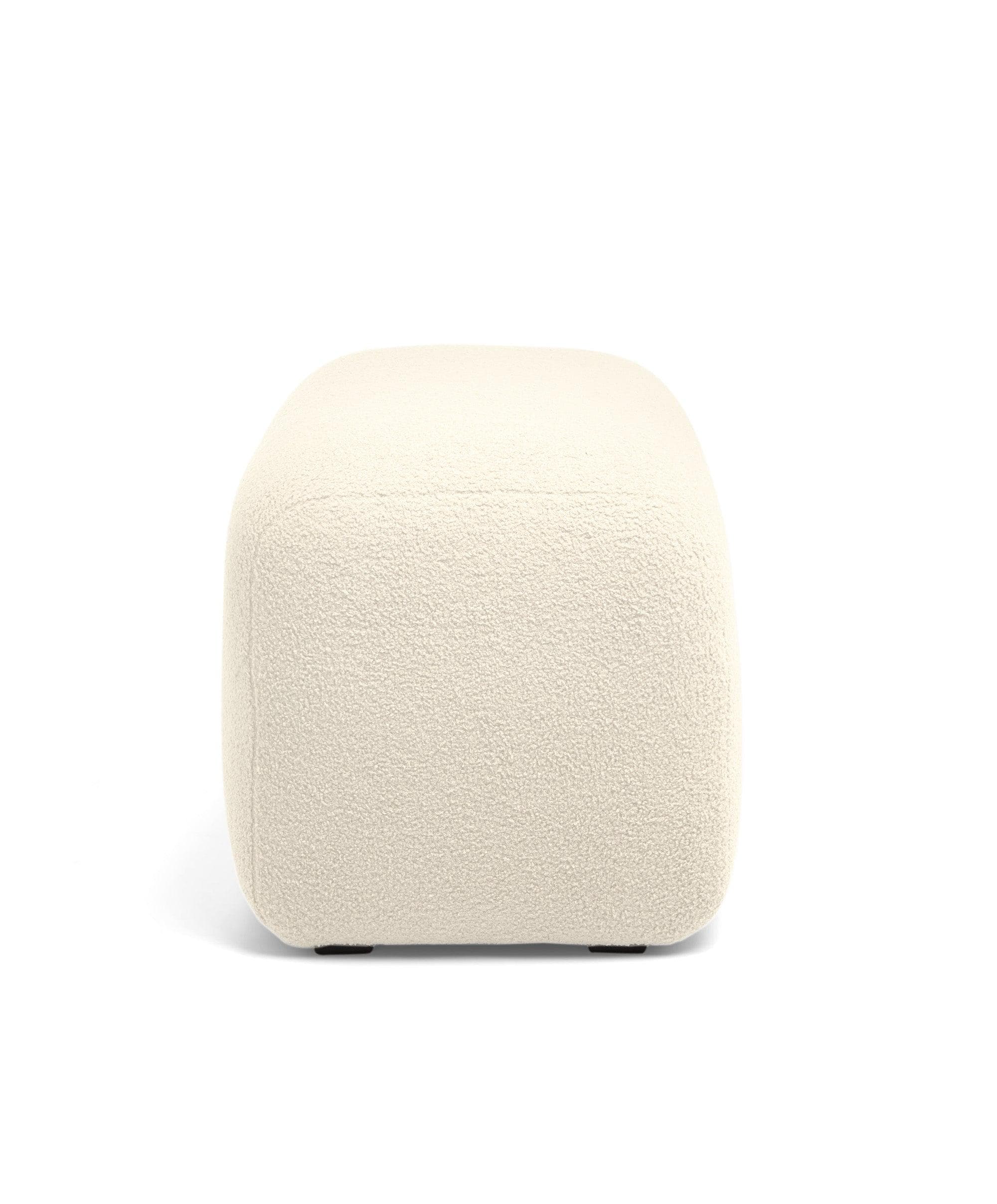 Settle Swivel Nursing Chair & Stool - Off White Boucle - Image 6