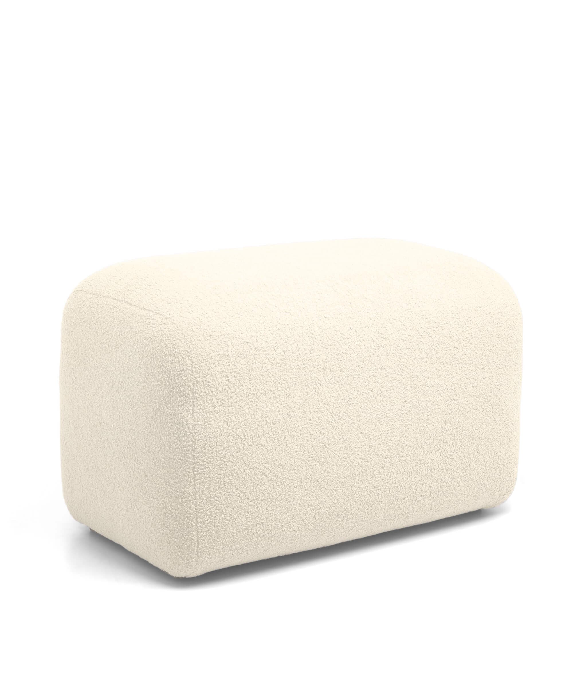 Settle Swivel Nursing Chair & Stool - Off White Boucle - Image 7