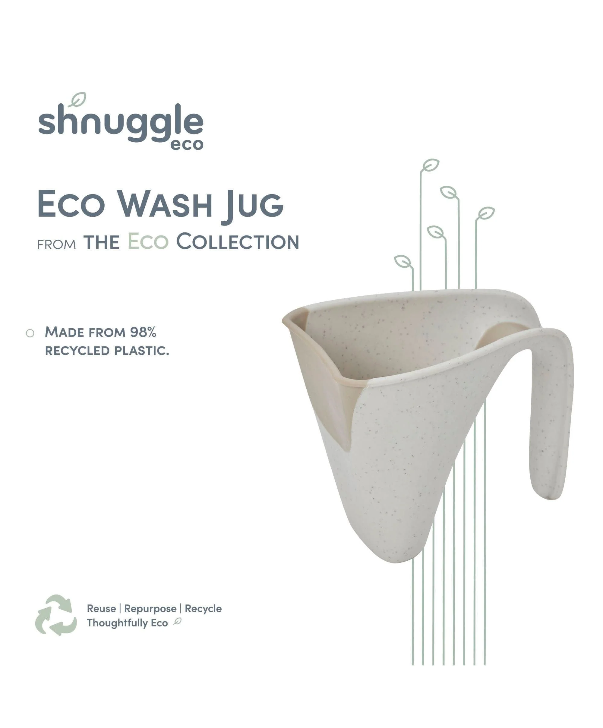 Shnuggle ECO Washy Rinsing Jug - Cookies & Cream - Image 4