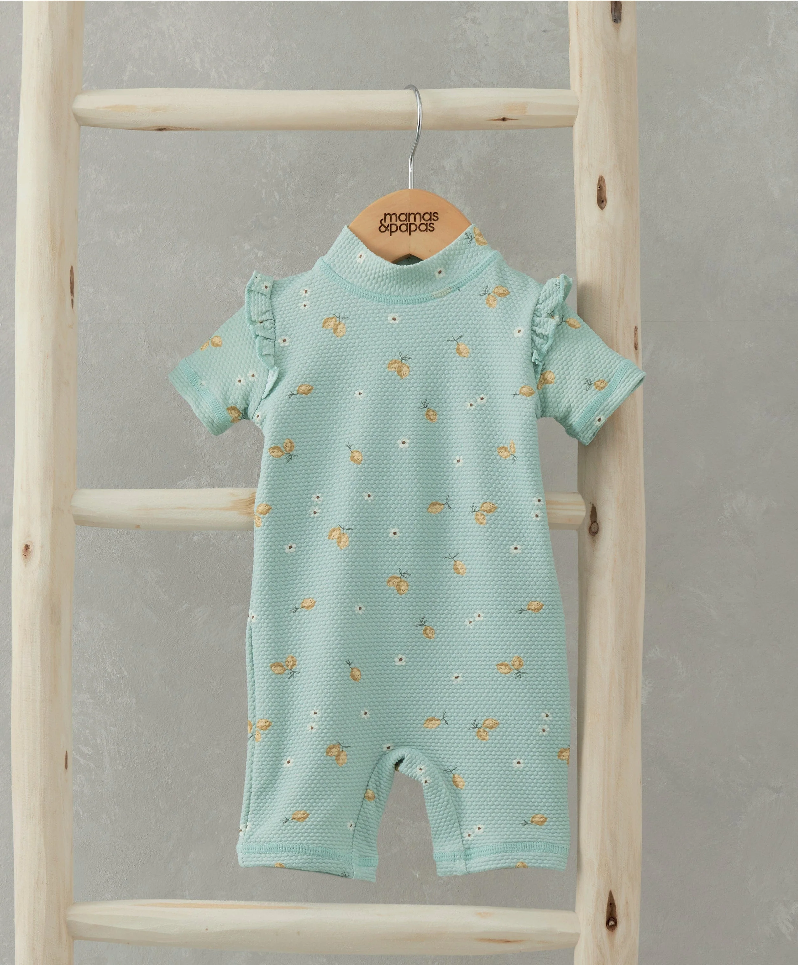 Short Sleeve Rashsuit Swimwear - Lemon