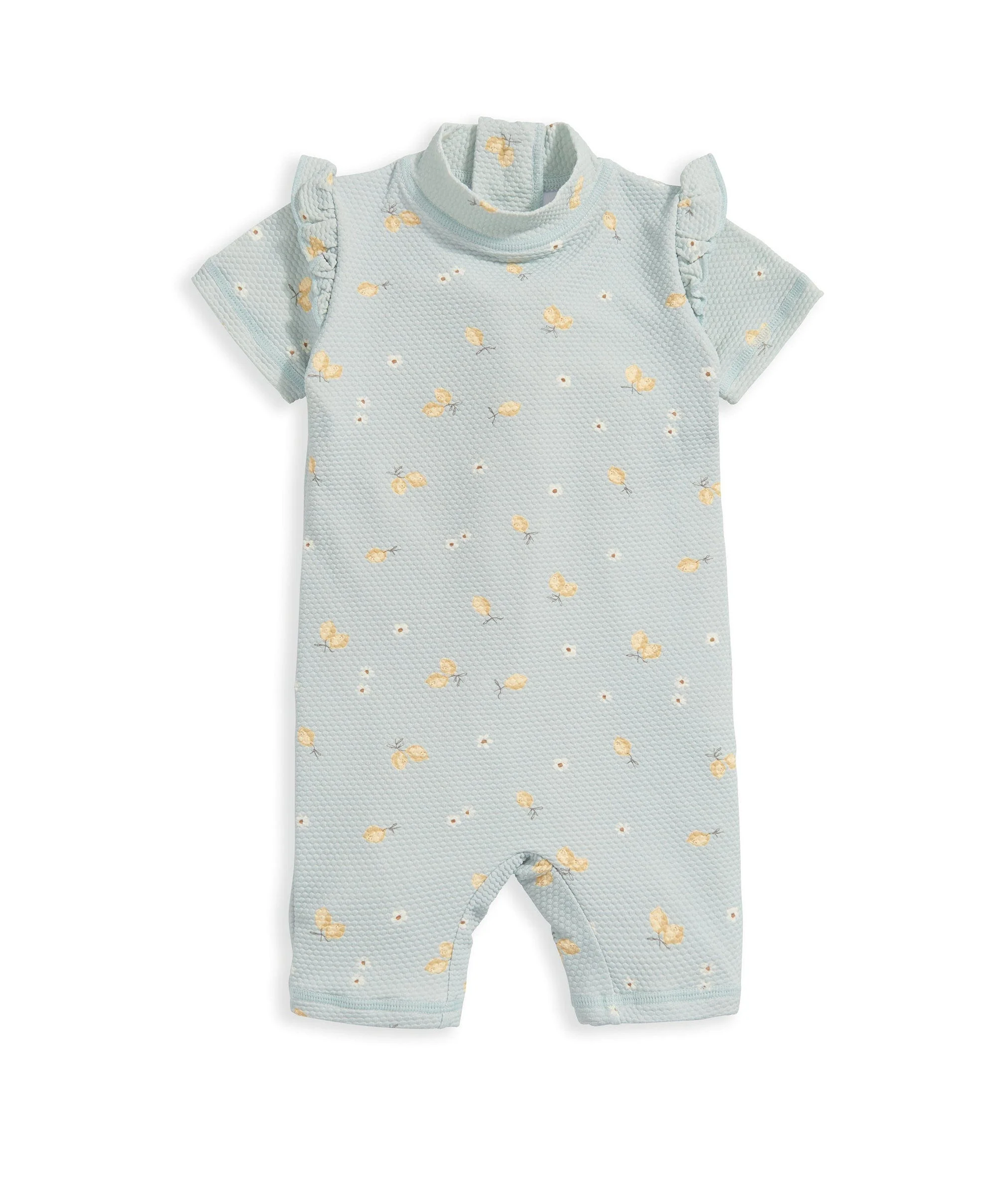 Short Sleeve Rashsuit Swimwear - Lemon - Image 2