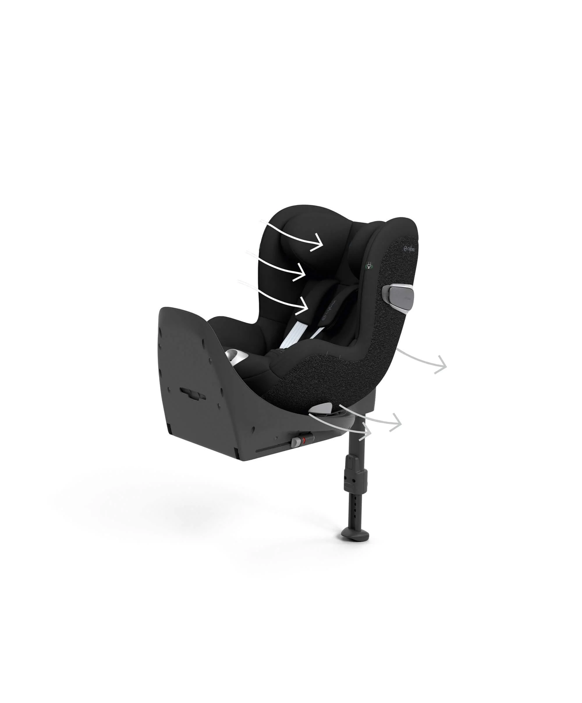 CYBEX Sirona T i-Size 360° Rotating Toddler Car Seat - Sepia Black - Image 10