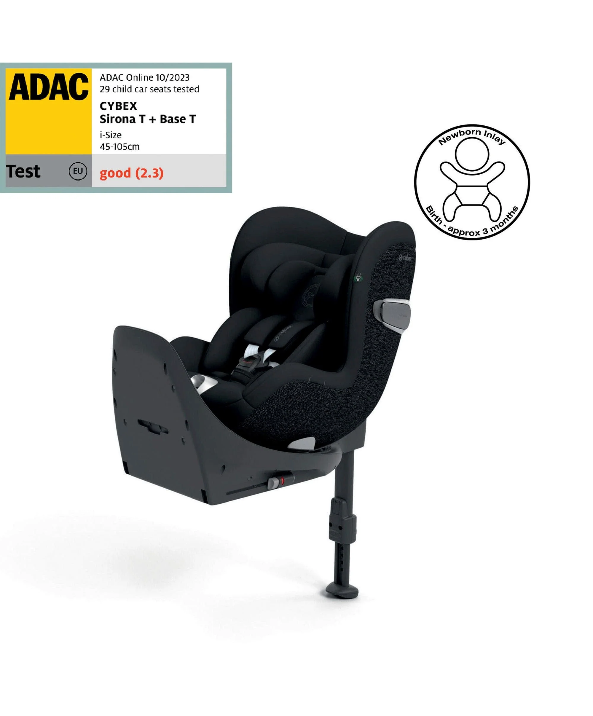 CYBEX Sirona T i-Size 360° Rotating Toddler Car Seat - Sepia Black - Image 14