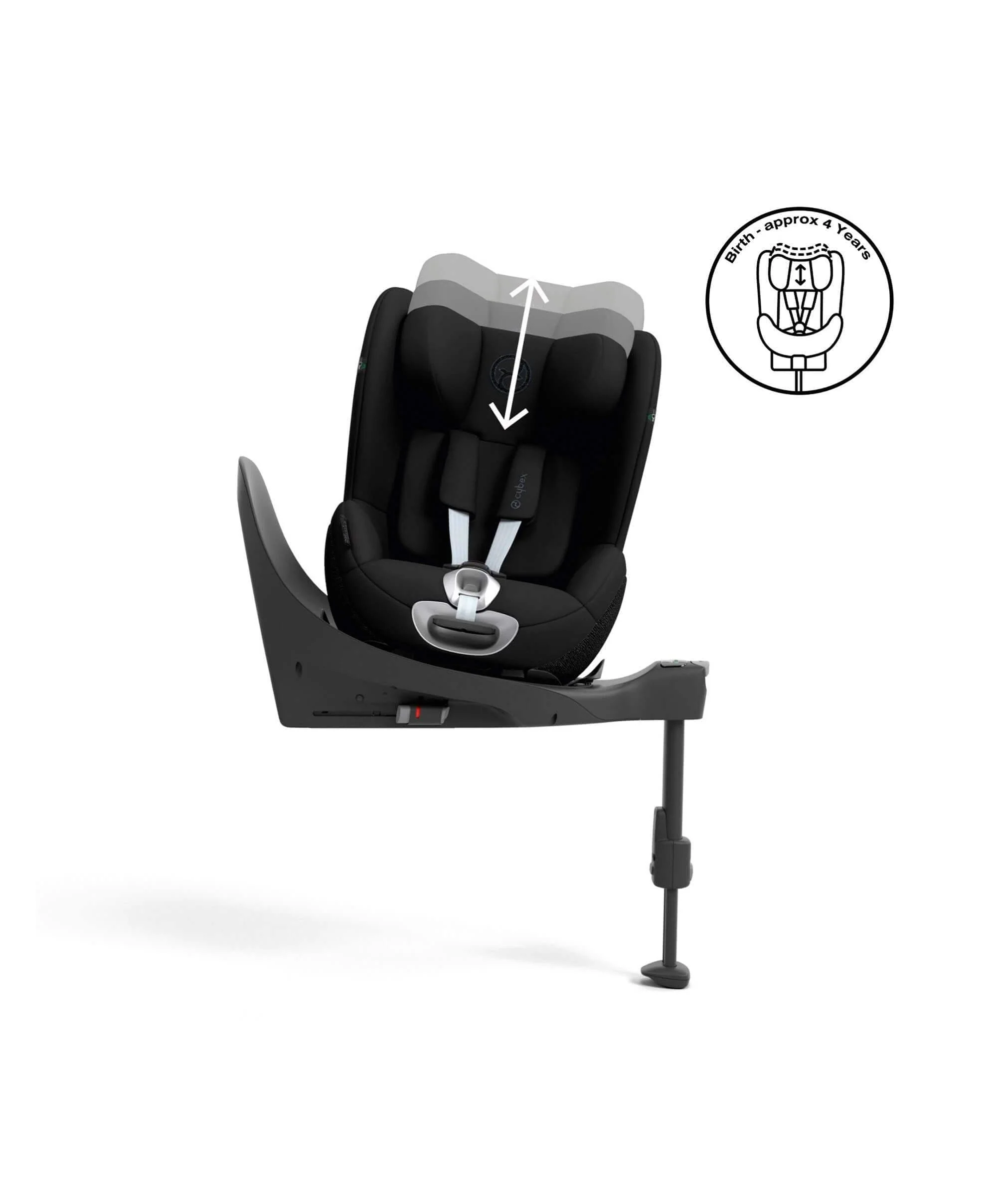 CYBEX Sirona T i-Size 360° Rotating Toddler Car Seat - Sepia Black - Image 5