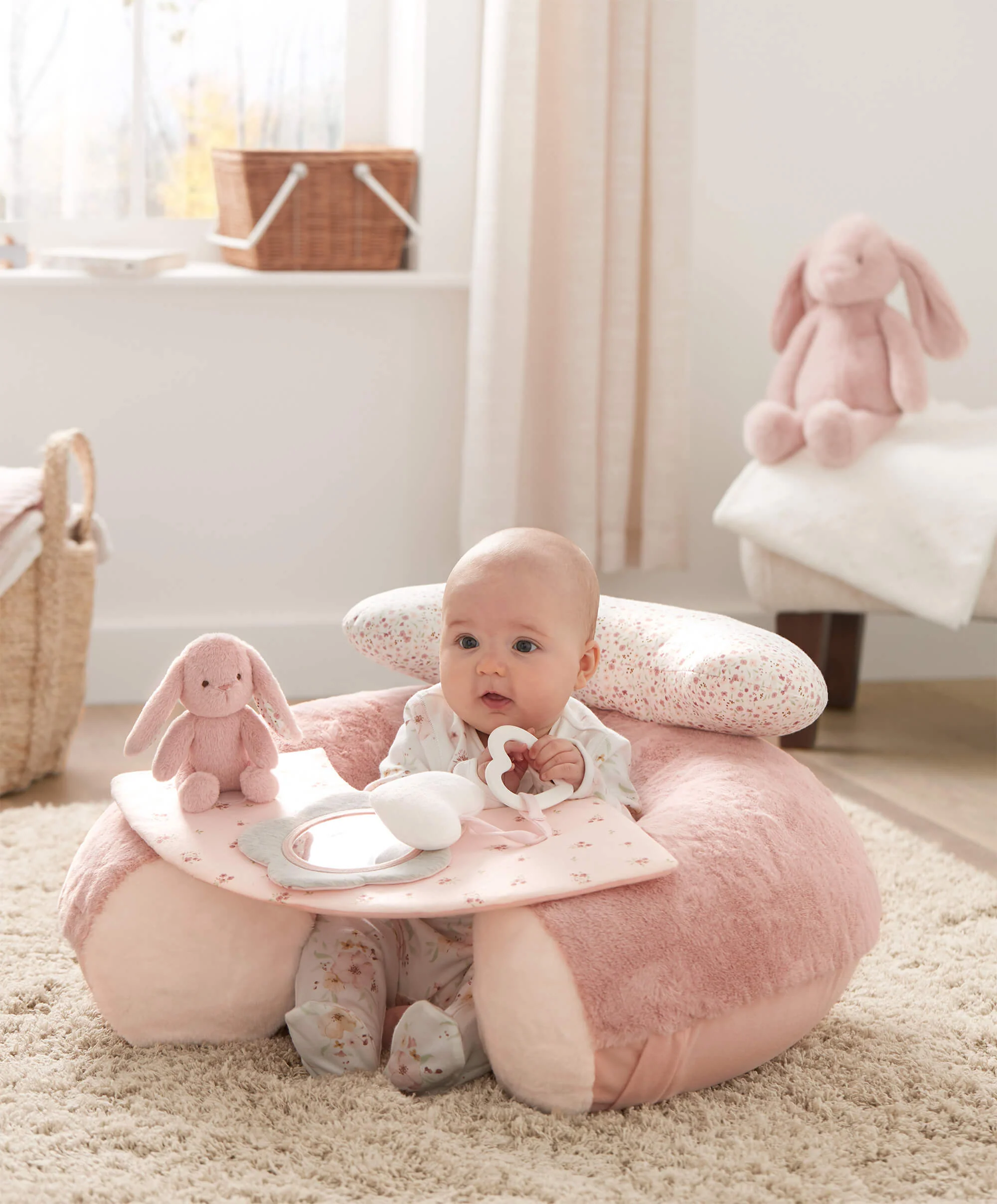 Sit and Play Interactive Floor Seat - Welcome to the World Bunny - Image 2