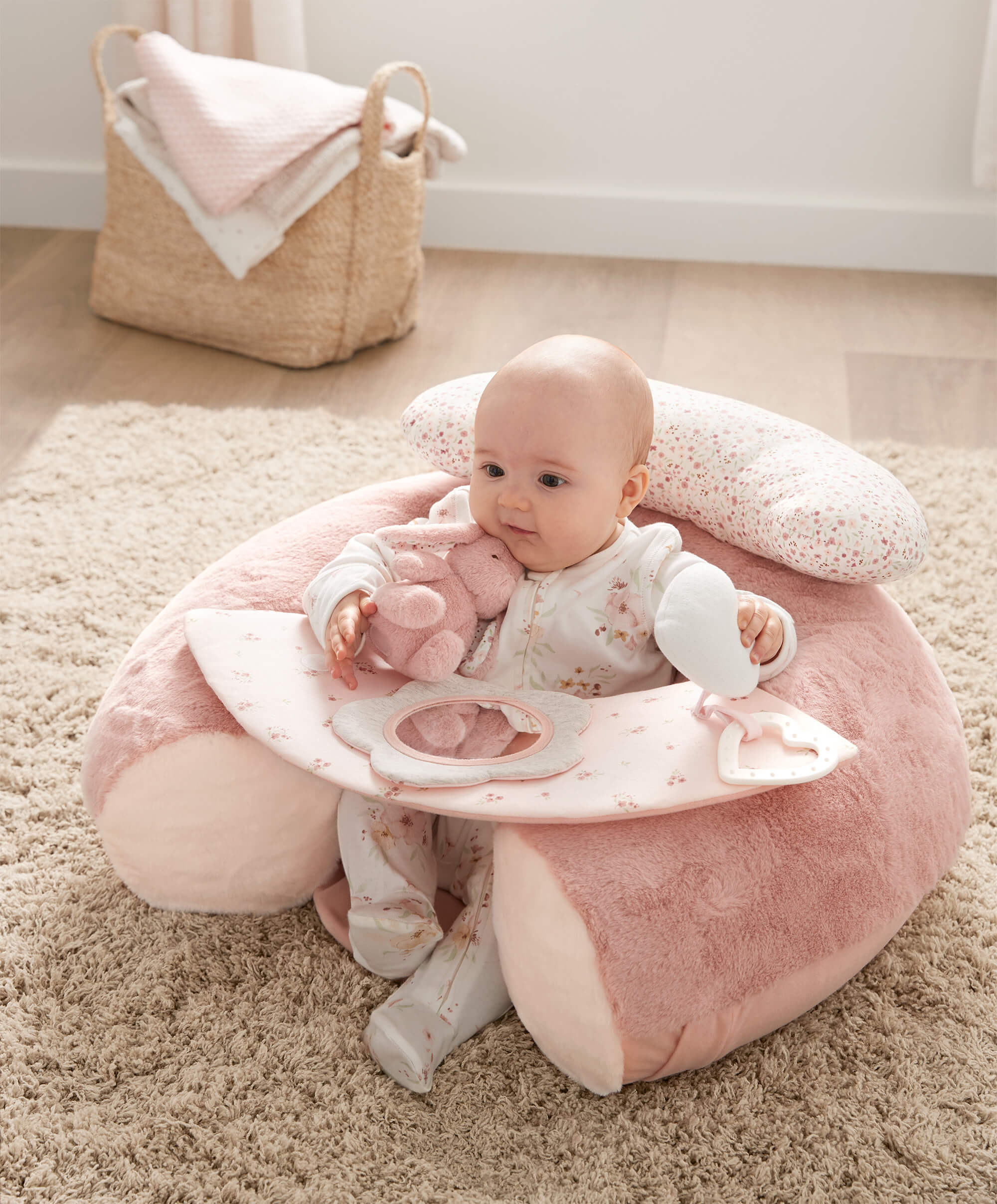 Sit and Play Interactive Floor Seat - Welcome to the World Bunny - Image 3