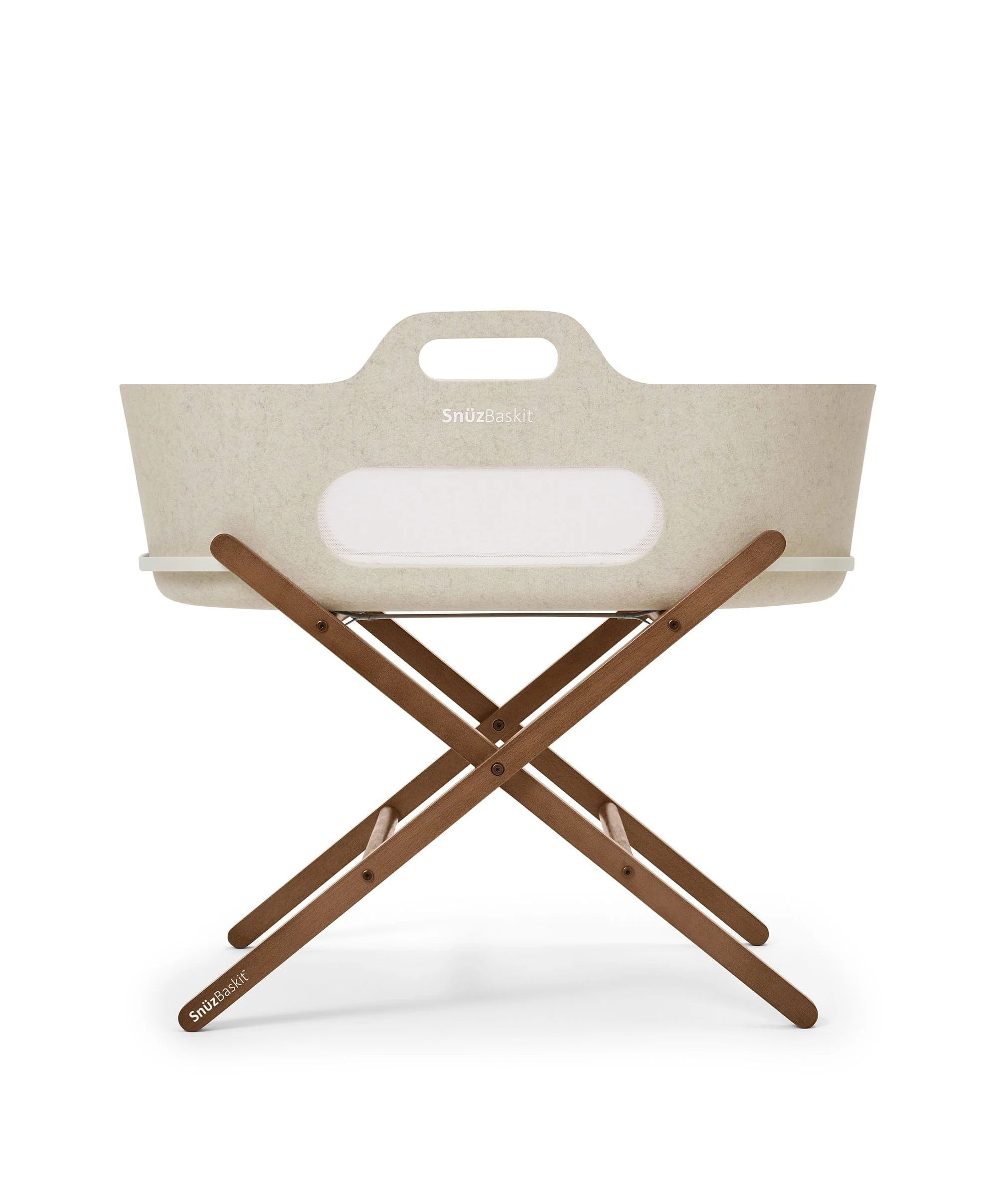 SnuzBaskit Moses Basket & Stand - Barley/Walnut - Image 7