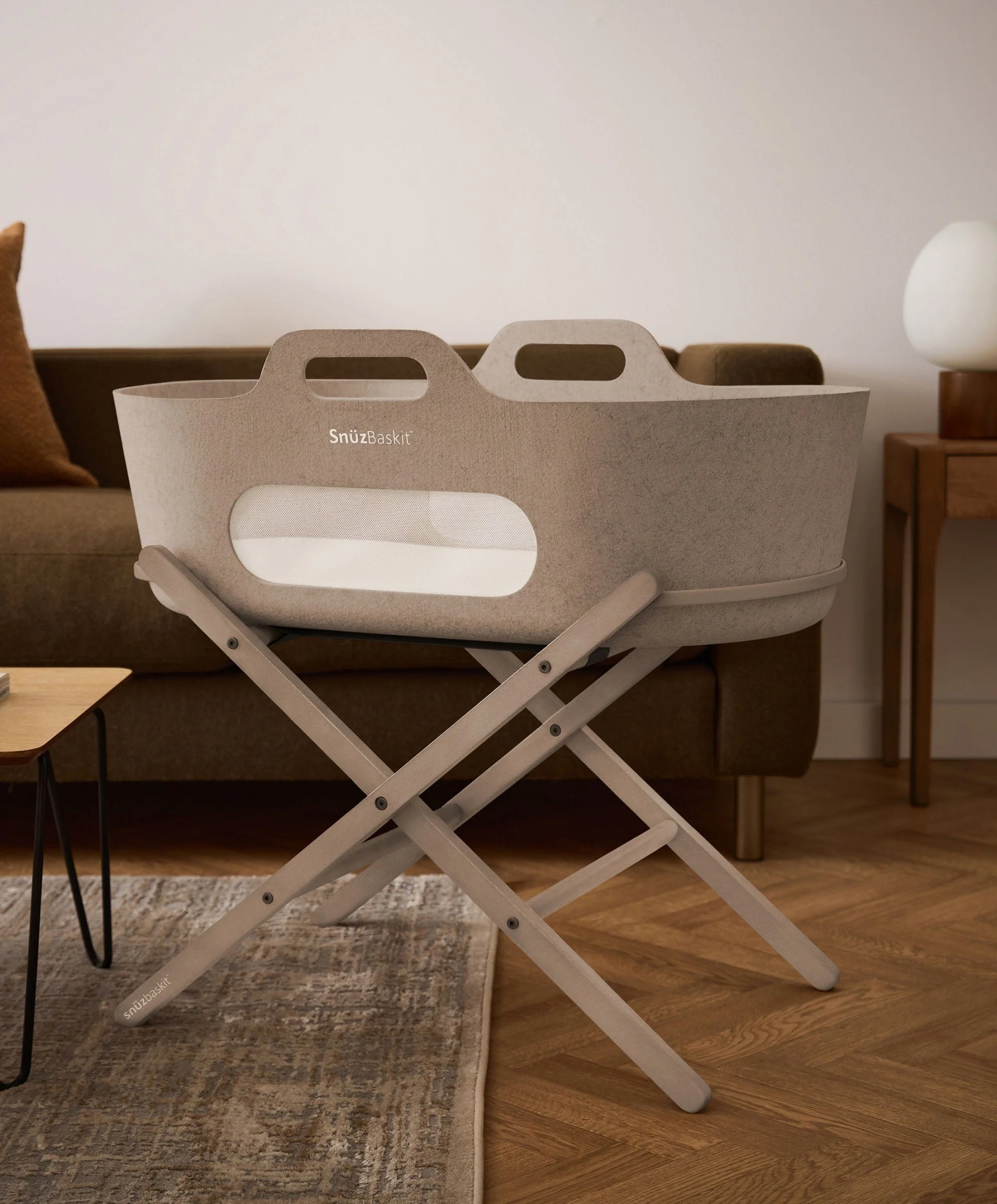 SnuzBaskit Moses Basket & Stand - Mocha - Image 3