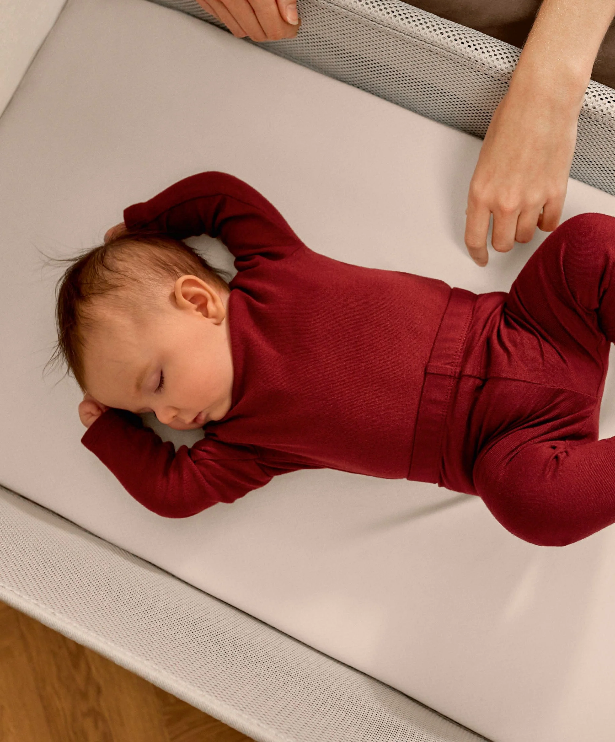 SnuzPod Studio Bedside Crib – Florence Ember - Image 3