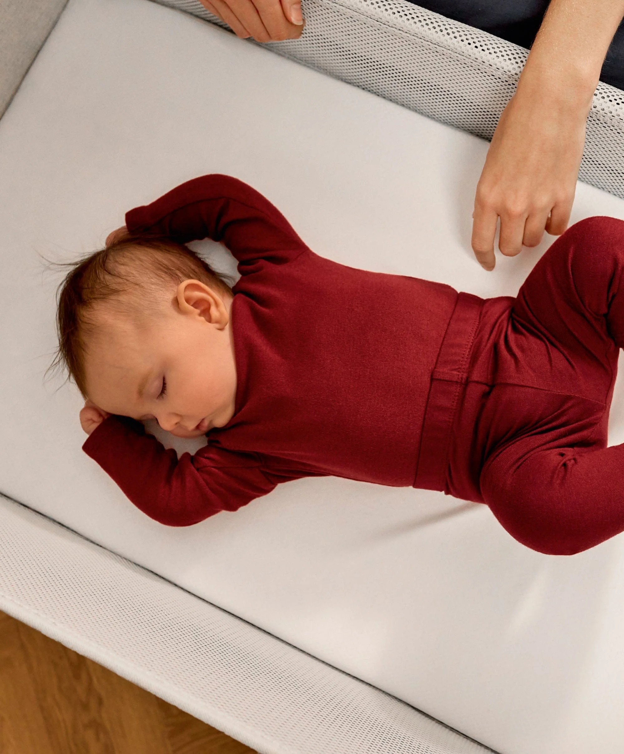 SnuzPod Studio Bedside Crib – Santorini Sky Blue - Image 3
