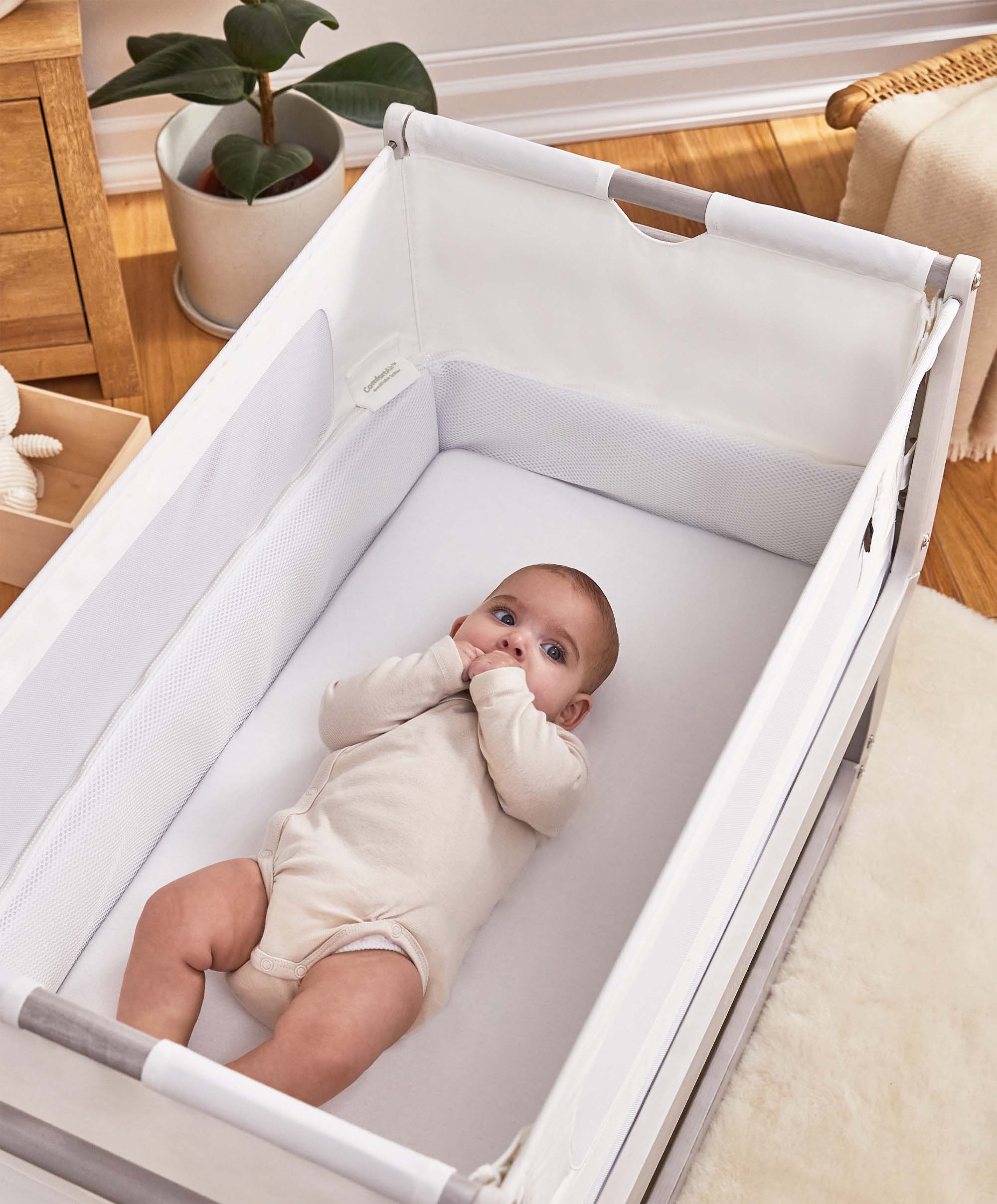 SnuzPod4 Bedside Crib - Silver Birch - Image 4
