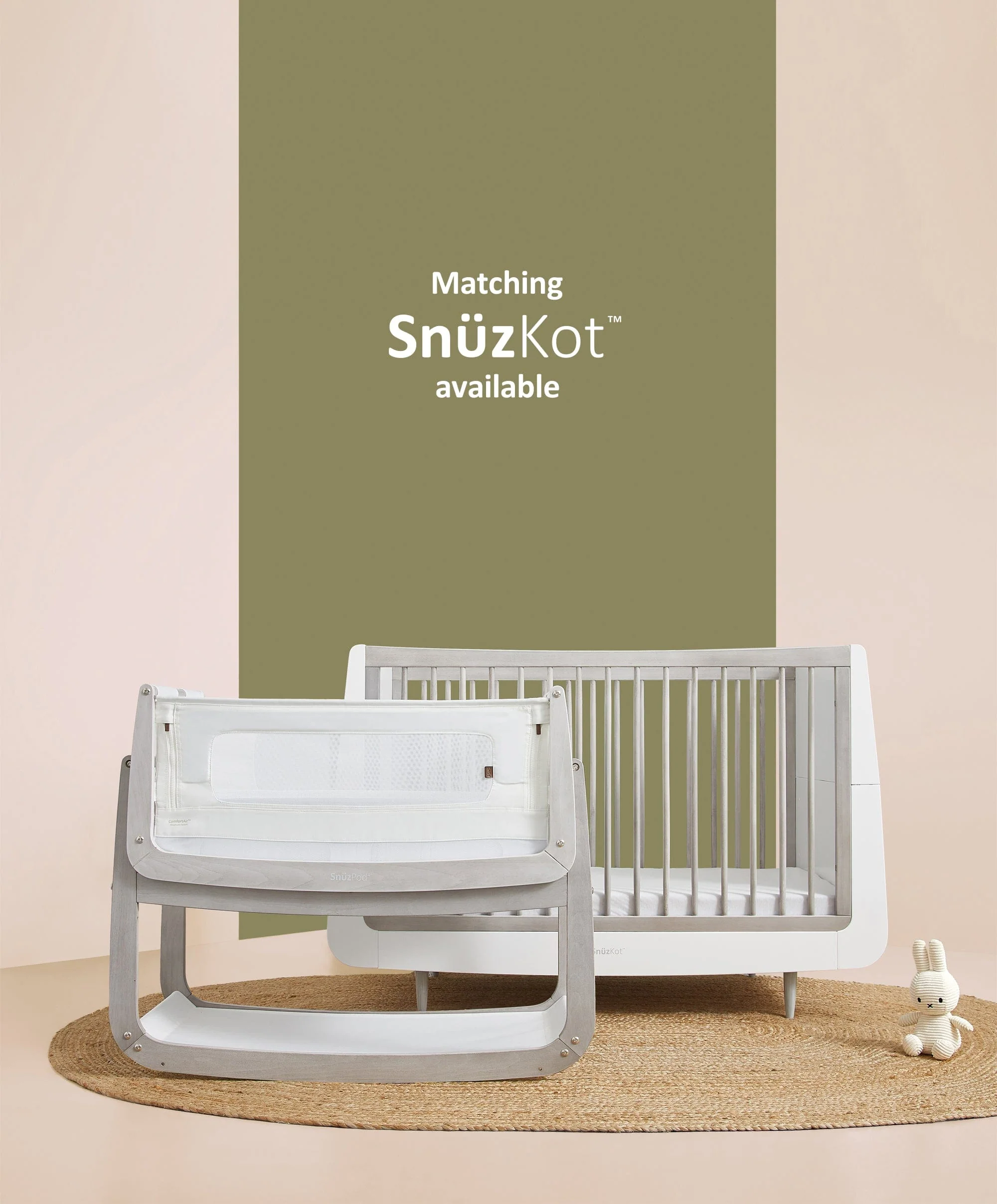 SnuzPod4 Bedside Crib - Silver Birch - Image 5