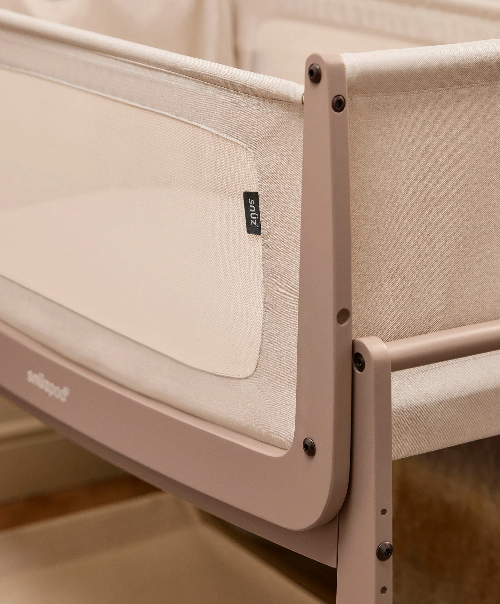 SnuzPod 5 Bedside Crib - Mocha - Image 5