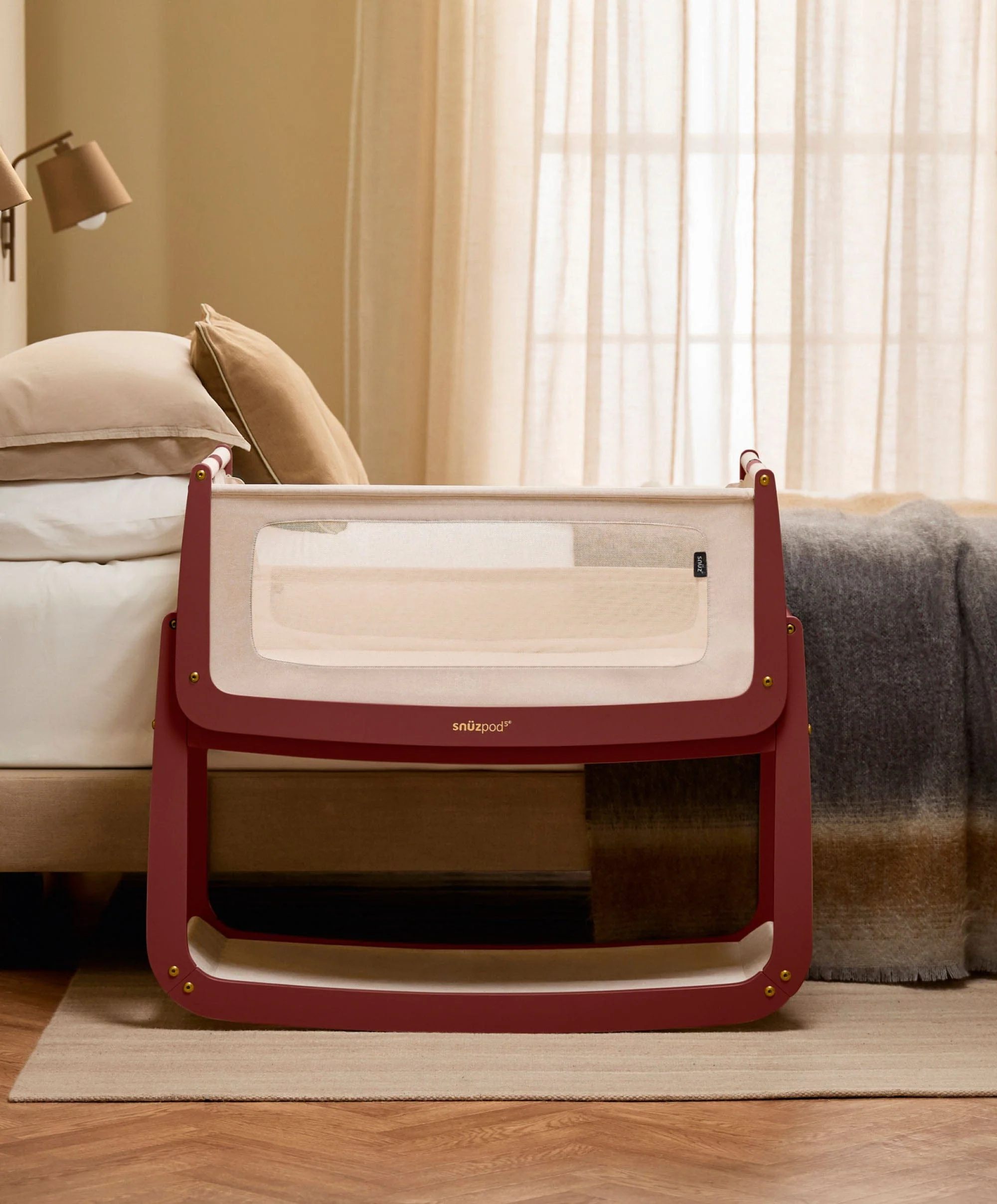 SnuzPod 5 Bedside Crib - Rouge
