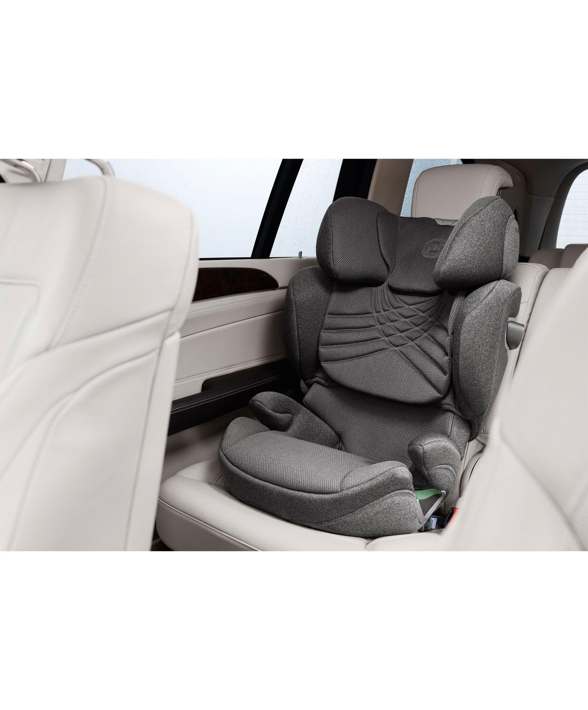 Cybex Solution T i-Fix High-back Booster Car Seat in Moon Black - Image 10