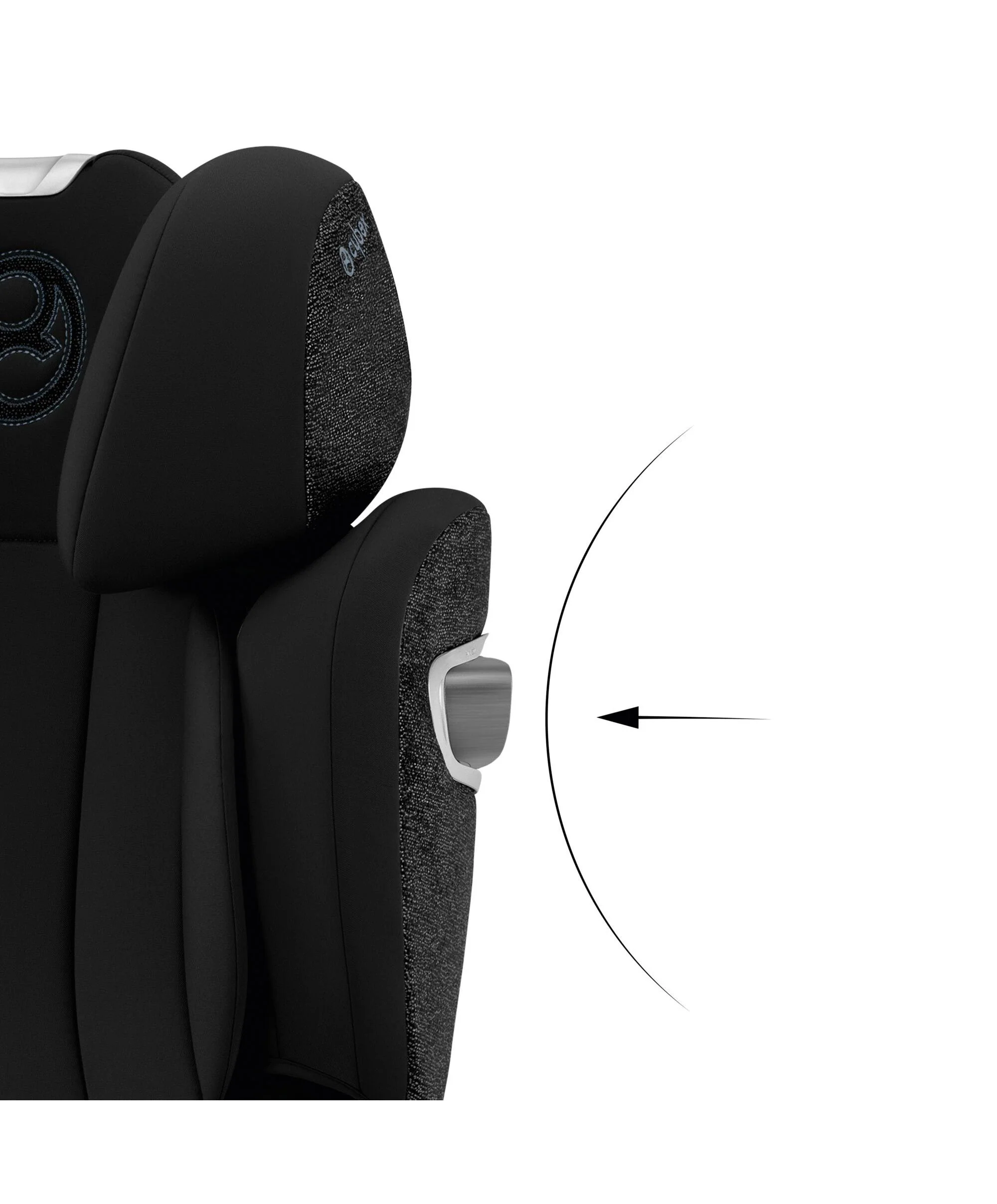 Cybex Solution T i-Fix High-back Booster Car Seat in Moon Black - Image 18