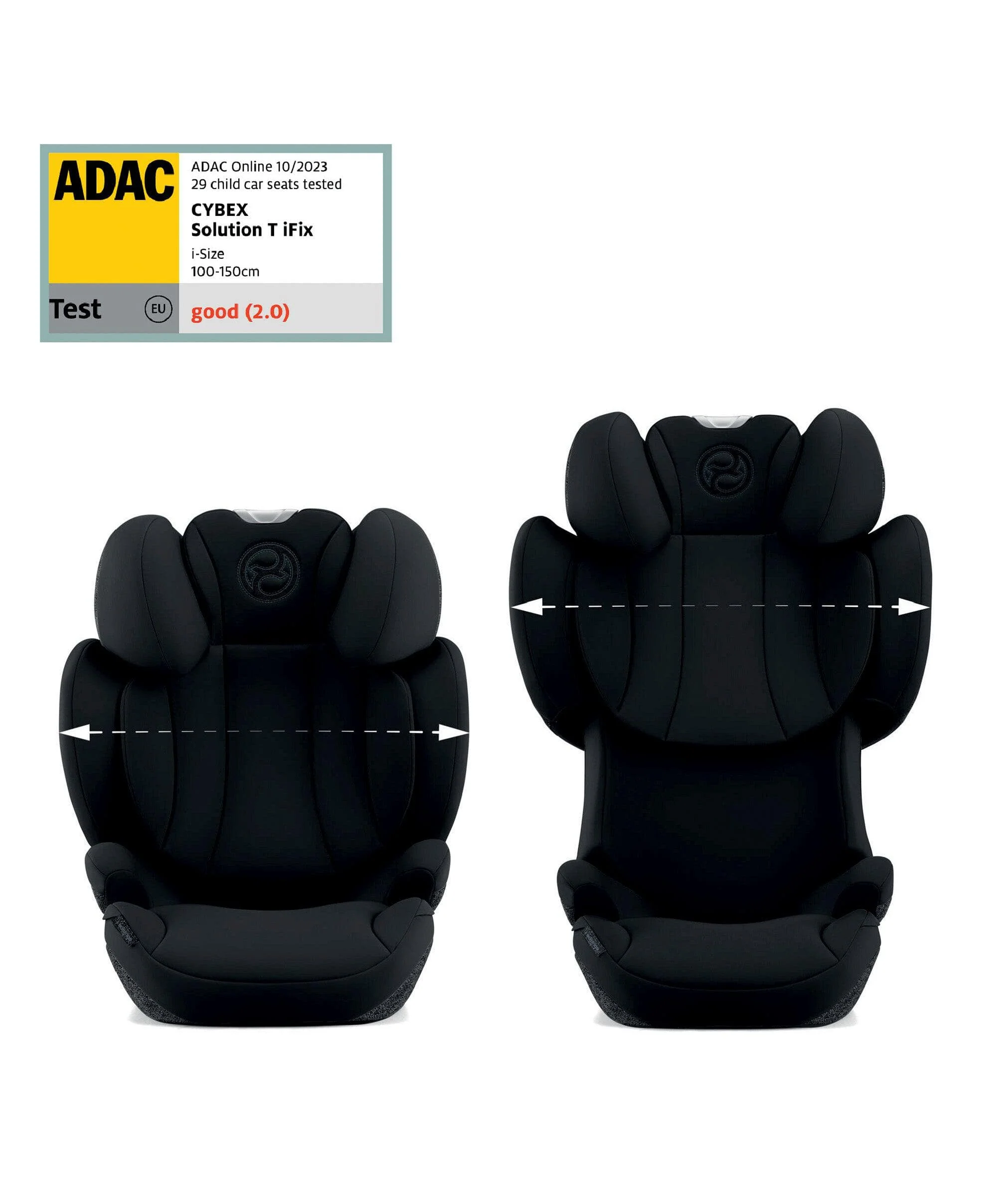 Cybex Solution T i-Fix High-back Booster Car Seat in Moon Black - Image 3