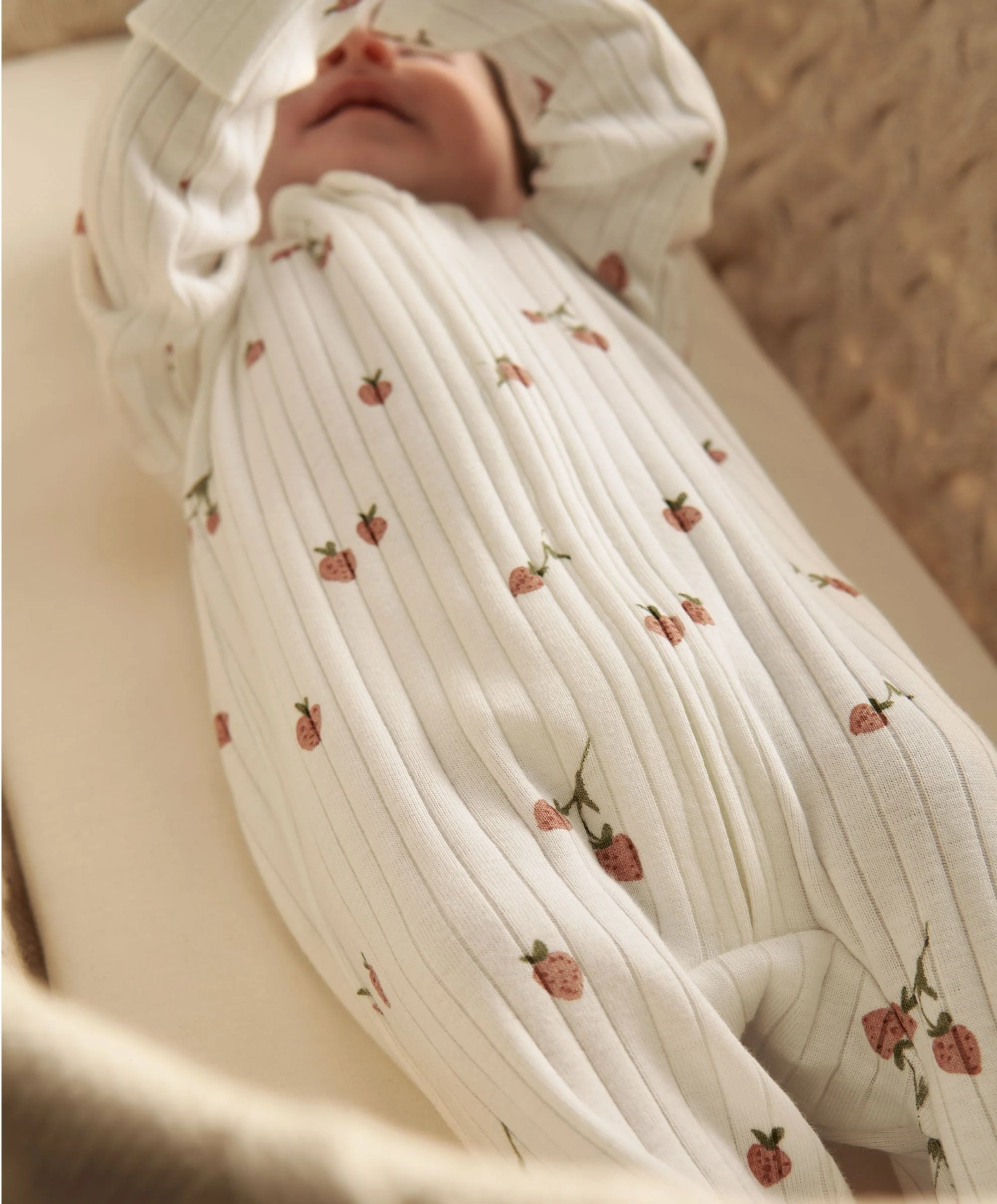 Strawberry Zip Sleepsuit - Image 4