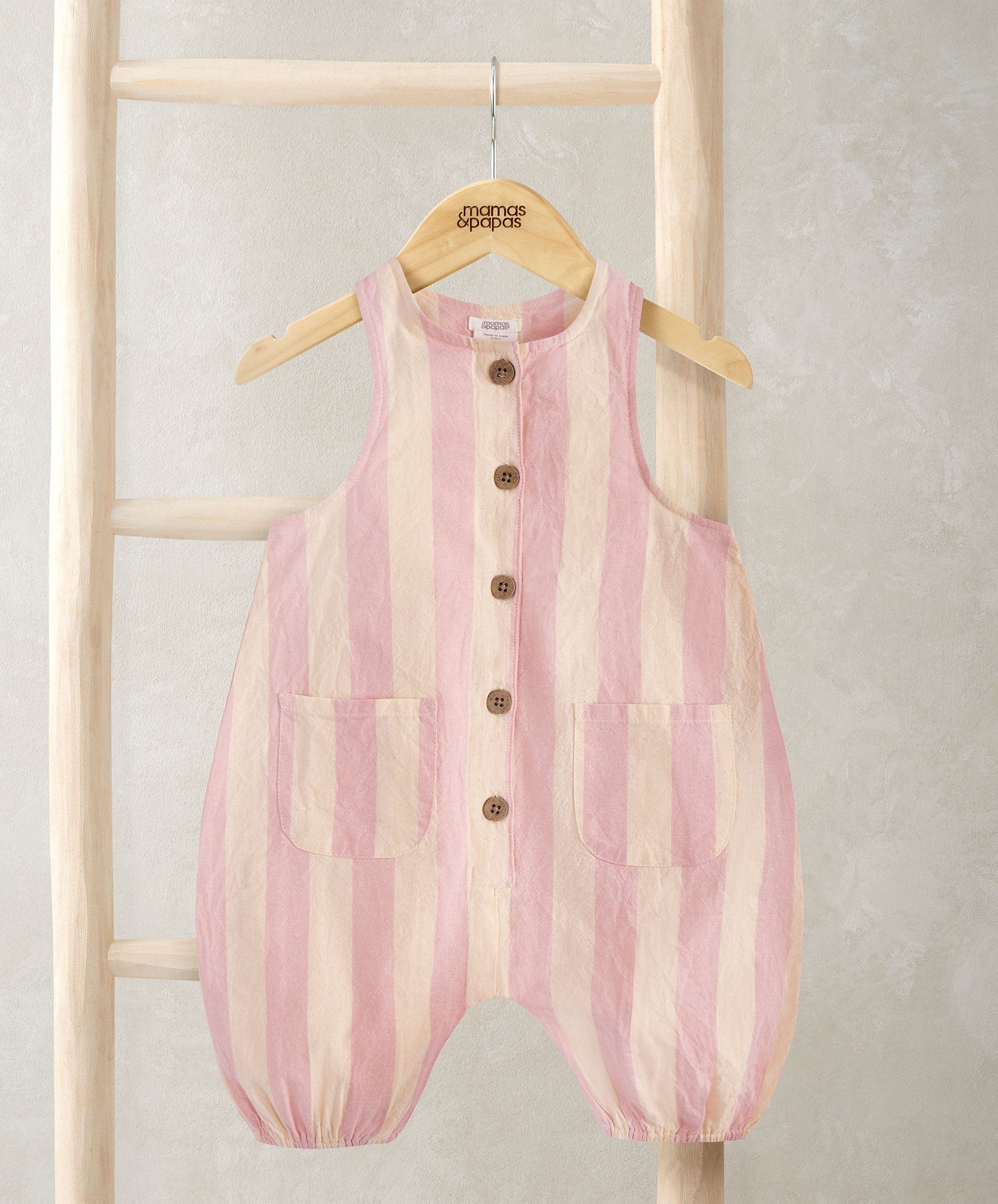 Pink Striped Romper - Image 2