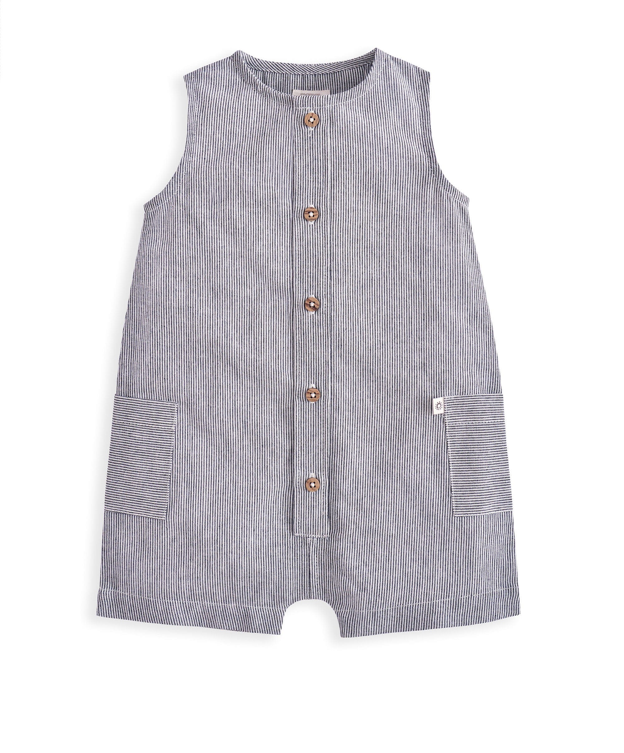 Stripe Shortie Romper & Hat - Image 2