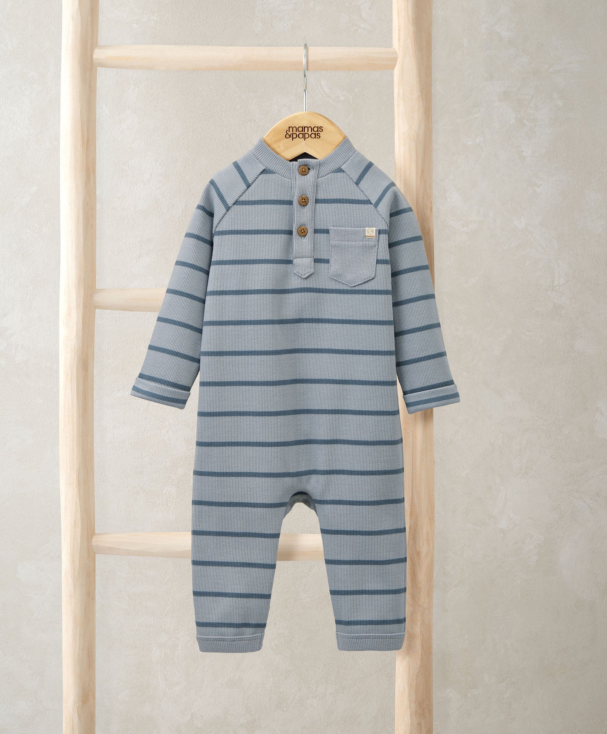 Striped Romper – Blue