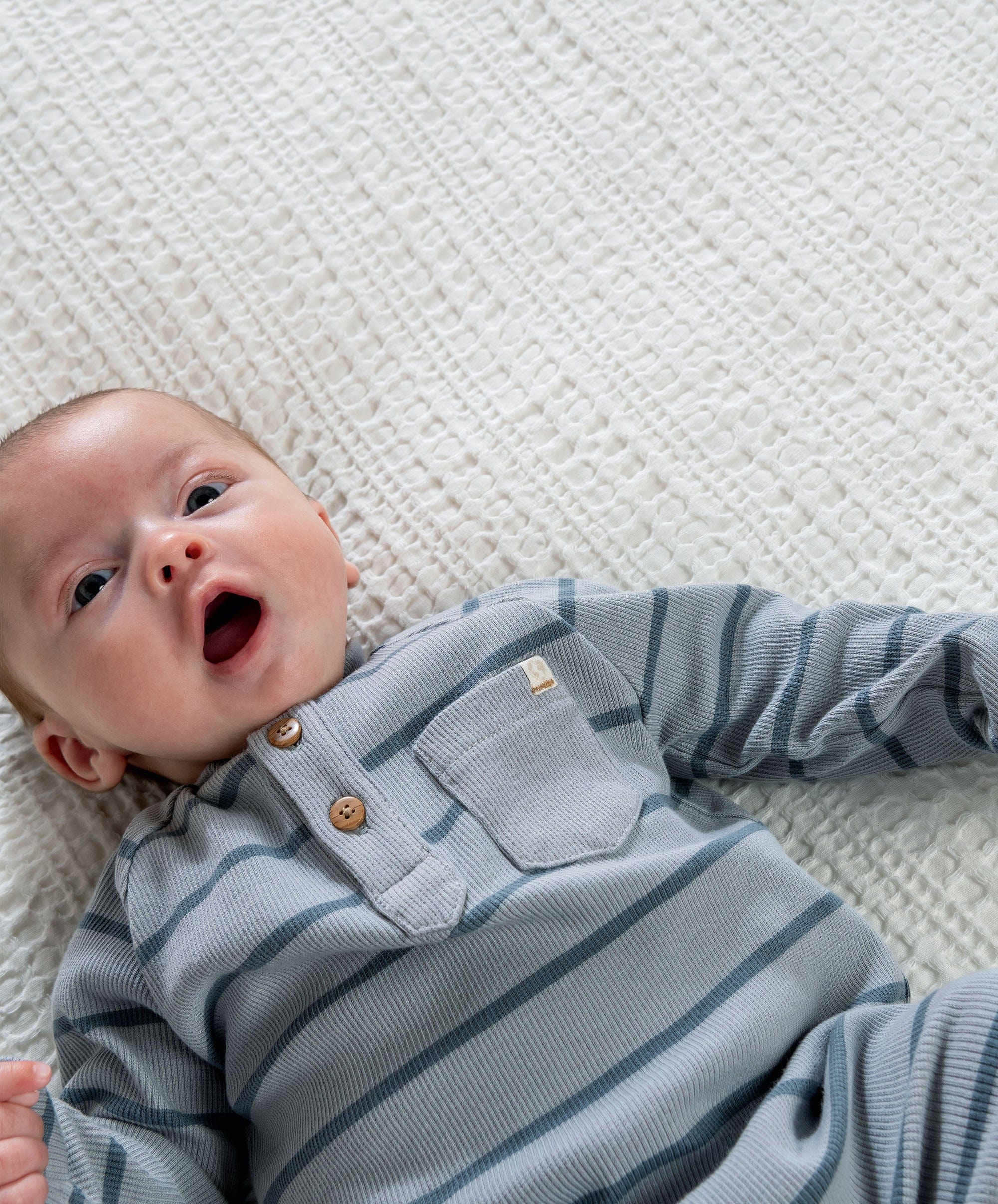 Striped Romper – Blue - Image 3