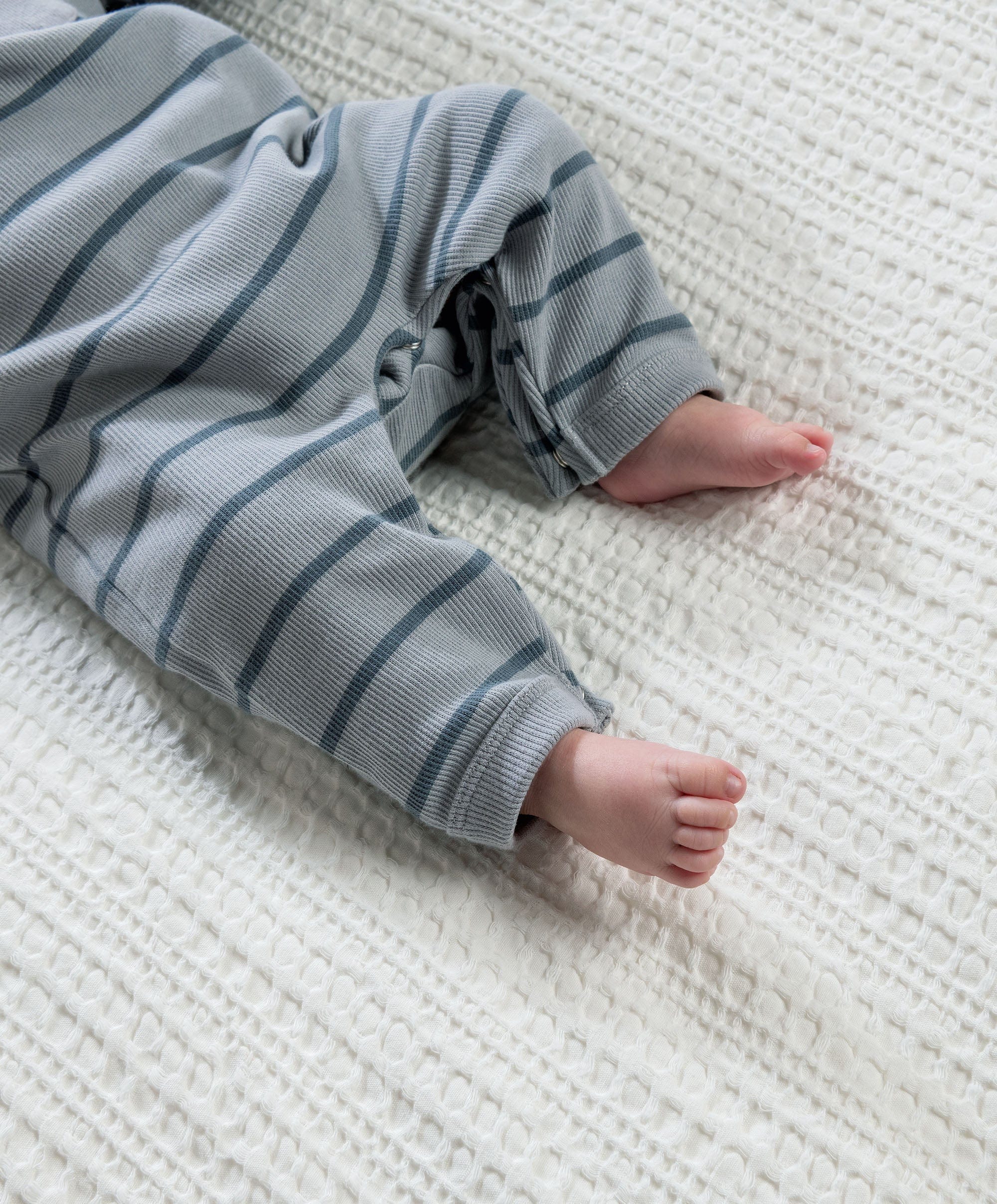 Striped Romper – Blue - Image 4