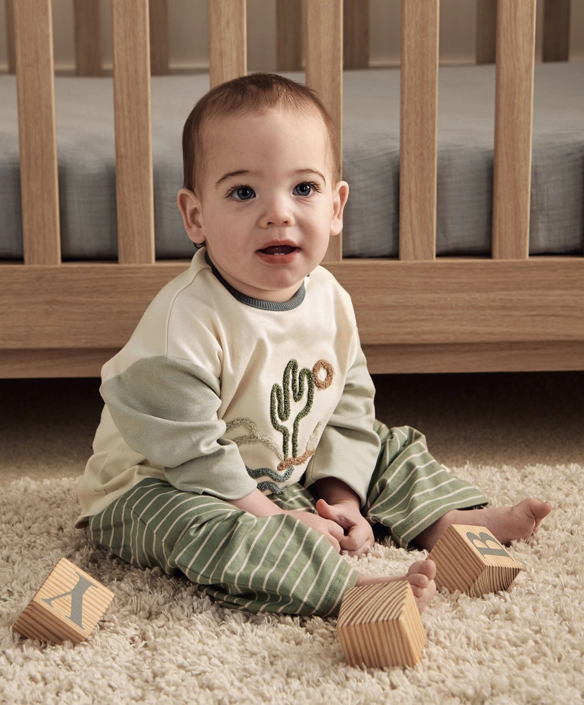 Cactus T-Shirt & Striped Trouser - Image 2