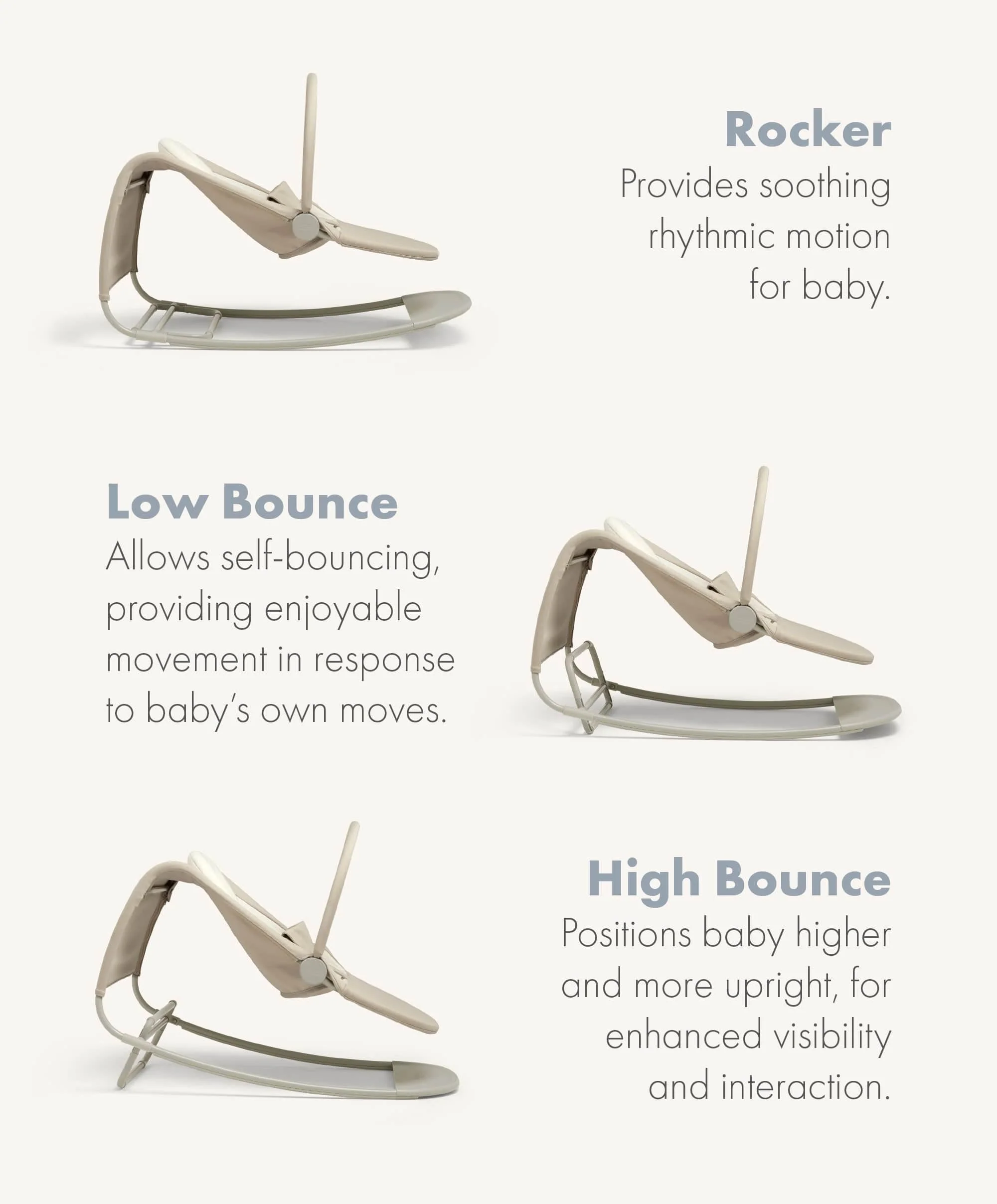 Tempo 3-in-1 Rocker/Bouncer - Sand - Image 11