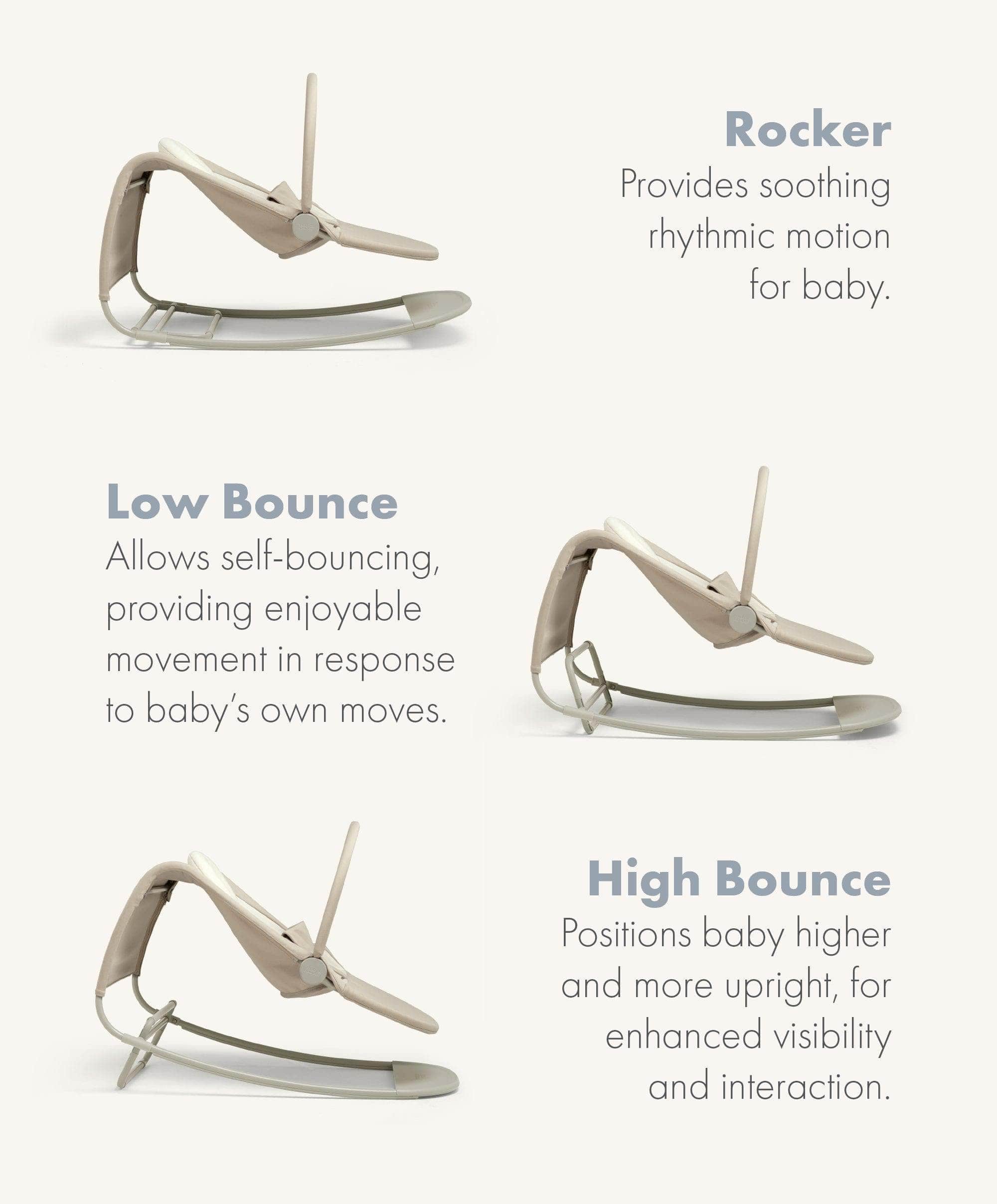 Tempo 3-in-1 Rocker/Bouncer - Sand - Image 3