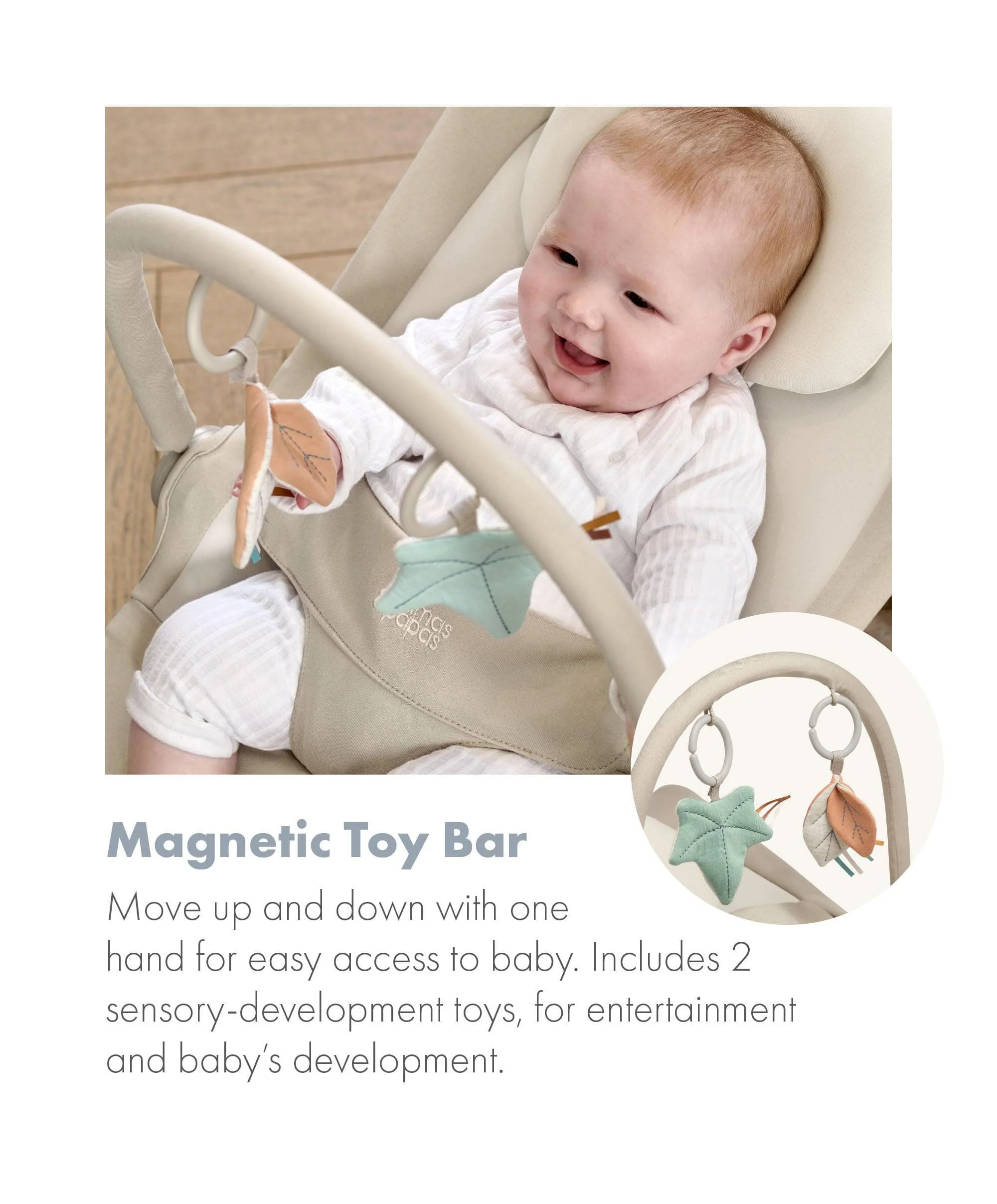Tempo 3-in-1 Rocker/Bouncer - Sand - Image 5