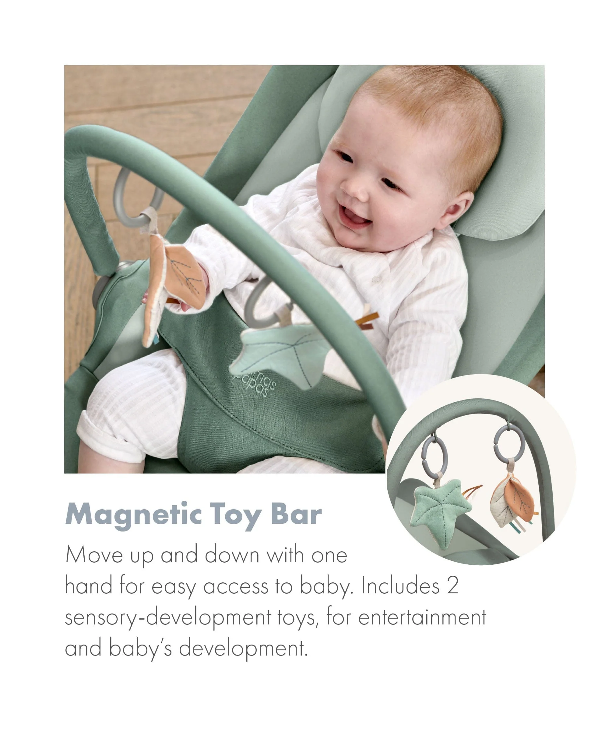Tempo 3-in-1 Rocker/Bouncer - Ivy - Image 16